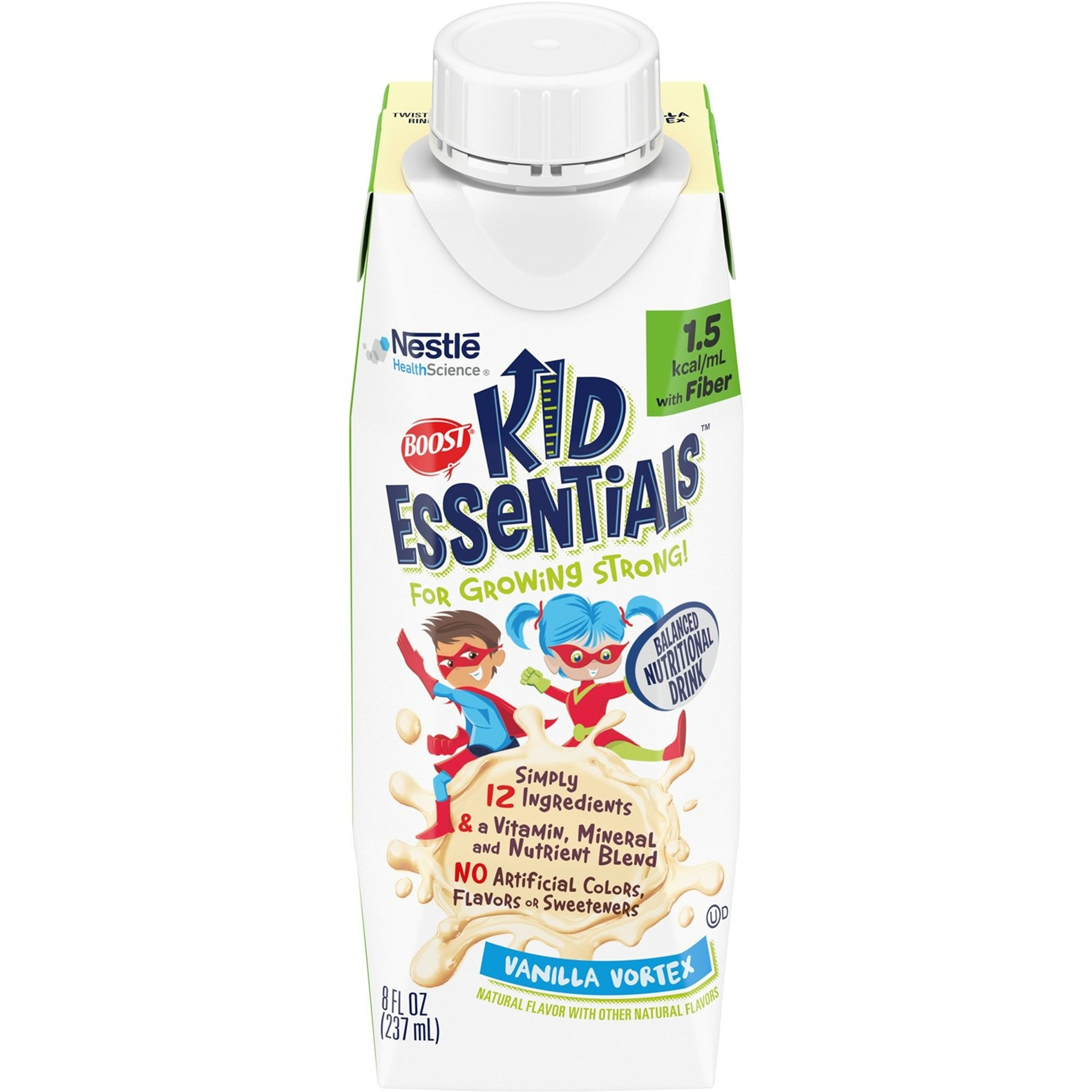 Boost Kid Essentials 1.5 with Fiber Balanced Nutritional Drink, Vanilla, 8 oz.