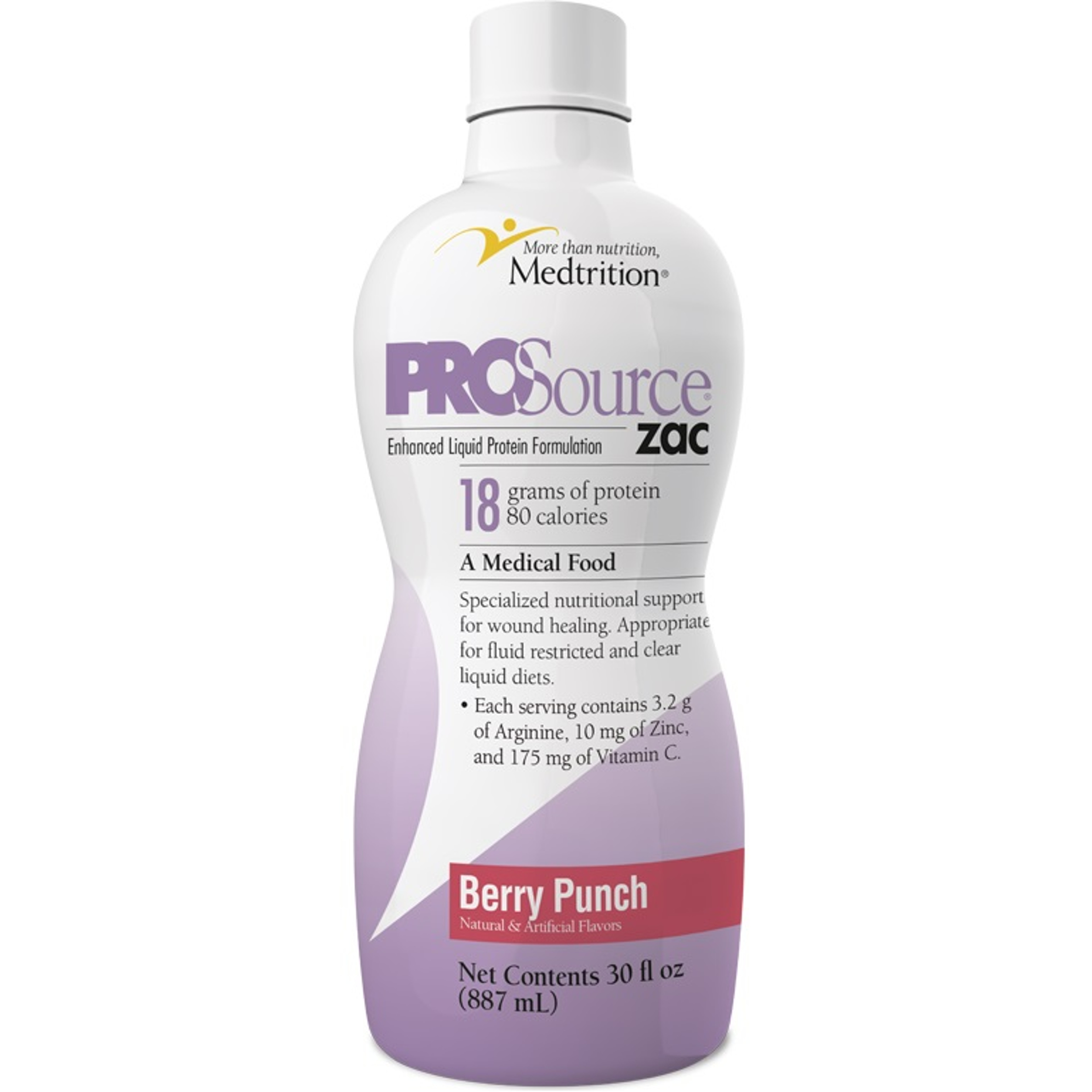 ProSource ZAC Complete Liquid Protein Supplement, Berry Punch, 30 oz.