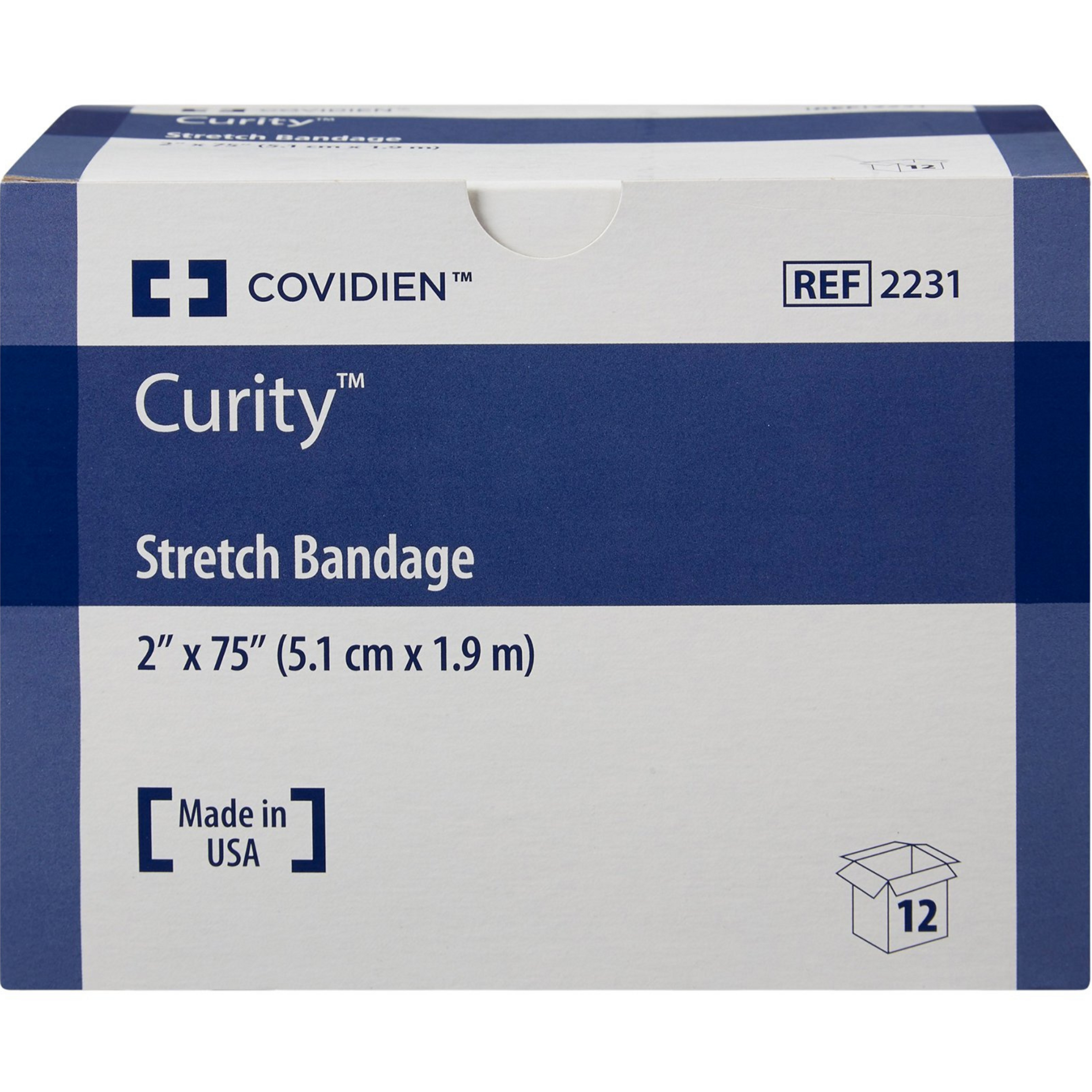Curity Stretch Bandage, 2 X 75 inches