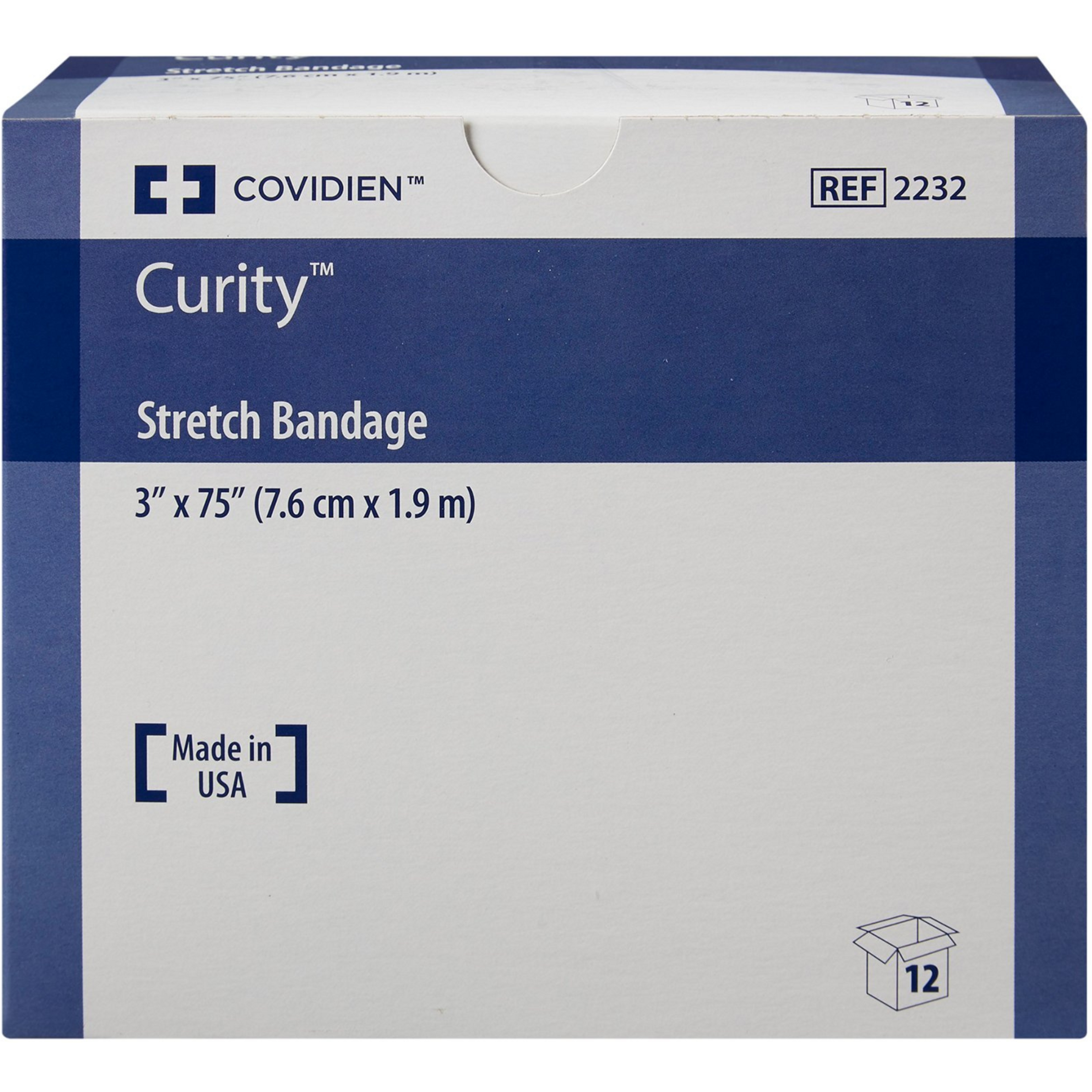 Curity Stretch Bandage, 3 X 75 inches