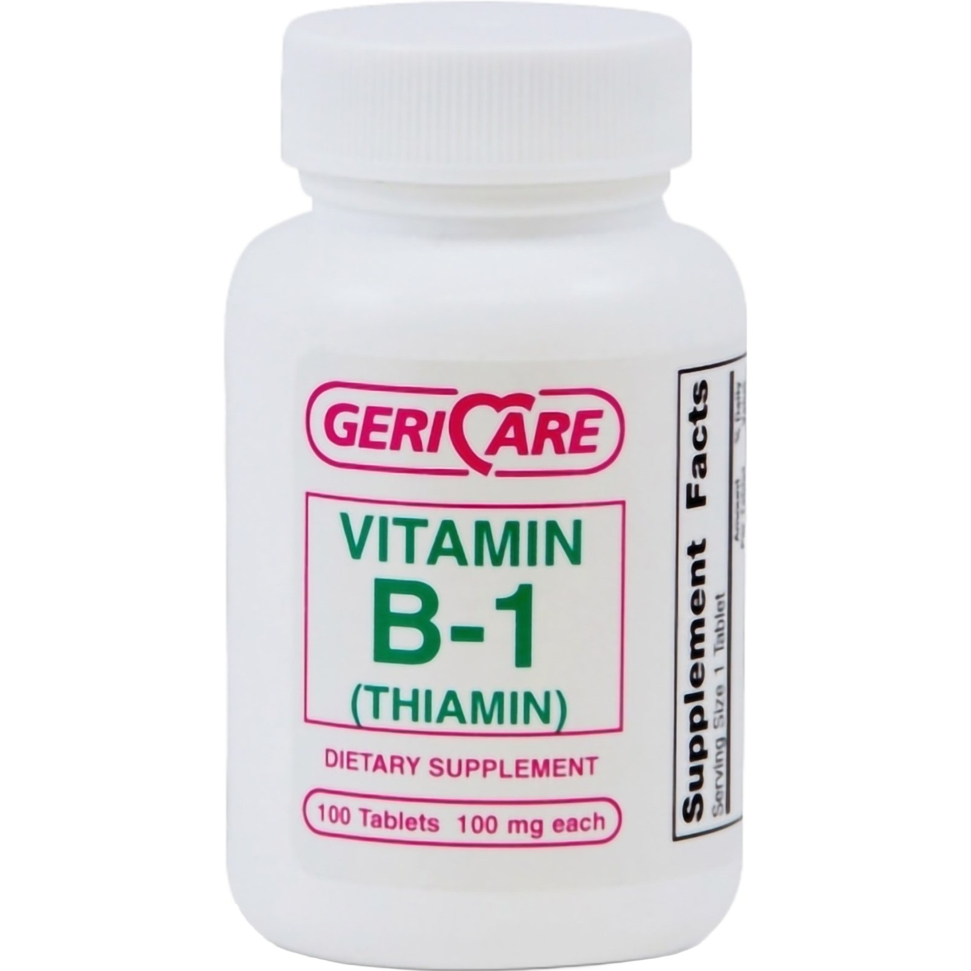 Geri-Care Vitamin B-1 Dietary Supplement, 100 mg, 100 Tablets