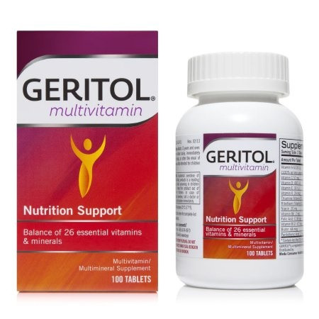 Geritol Nutrition Support Multivitamin/Multimineral Supplement, 100 Tablets