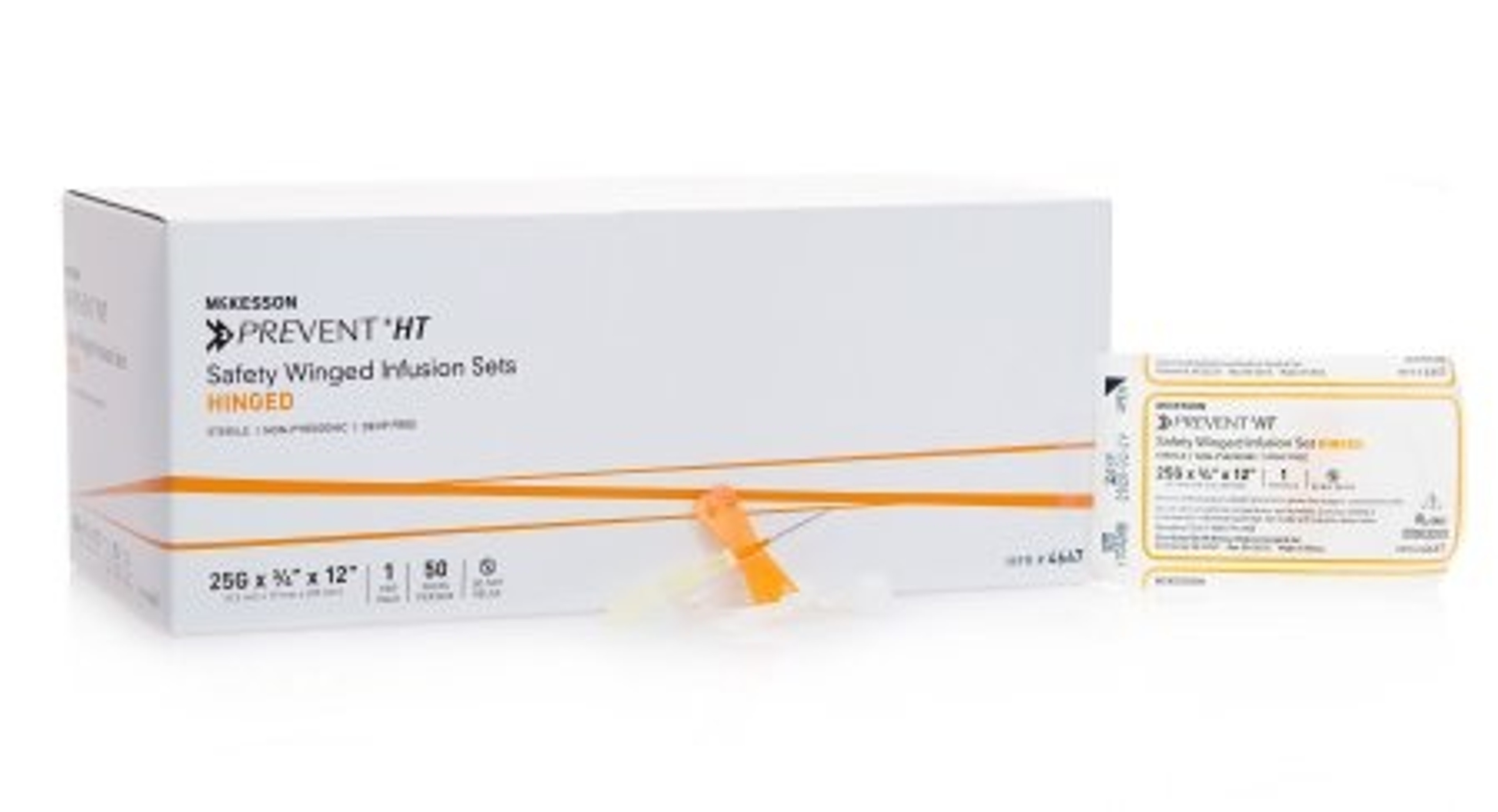 McKesson Prevent HT Saftey Winged Infusion Sets, Hinged