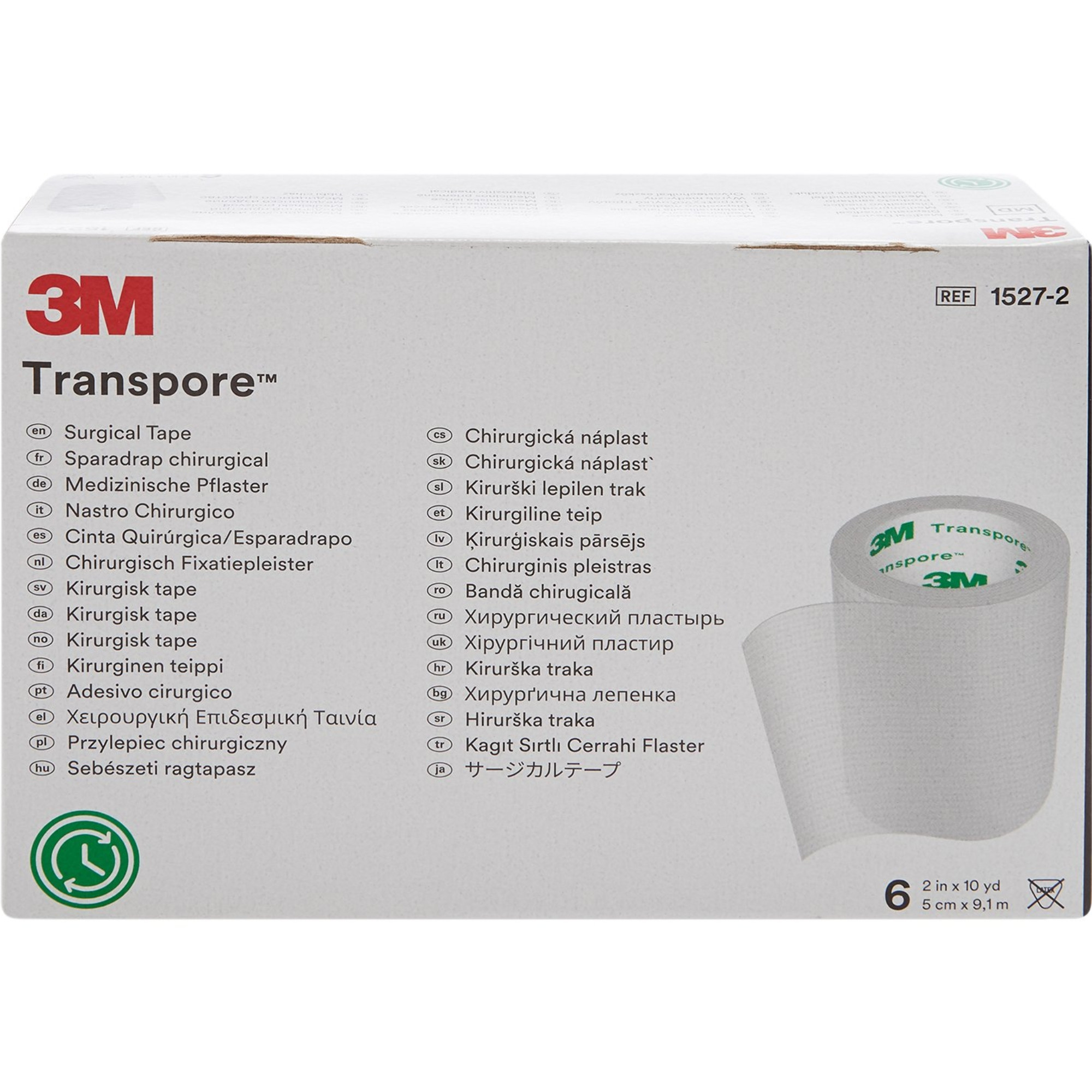 3M Transpore Water Resistant Plastic Medical Tape