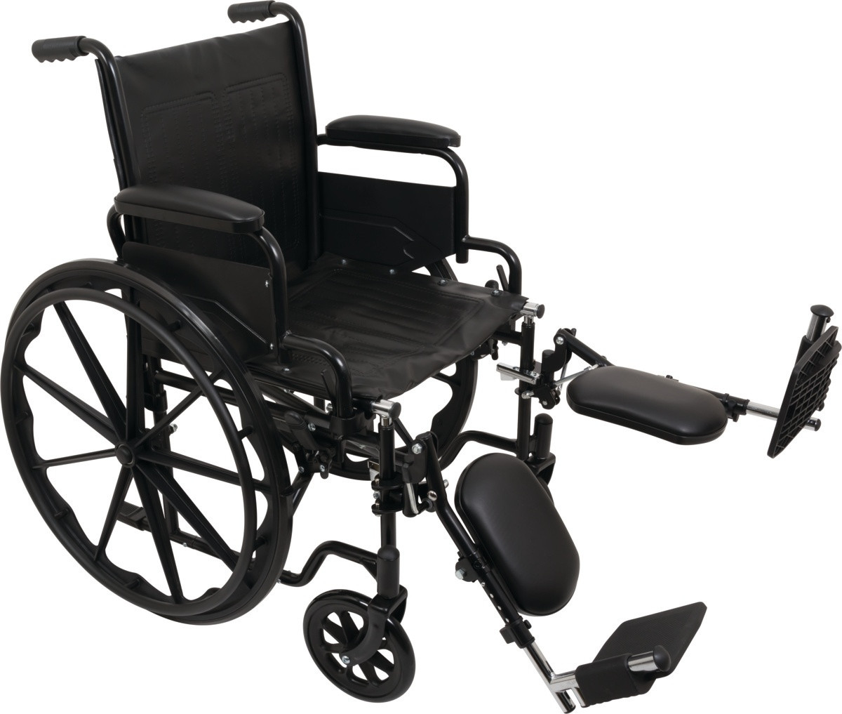 PMI ProBasics K1 Standard Wheelchair, Flip-Back Desk Arms, Elevating Legrests