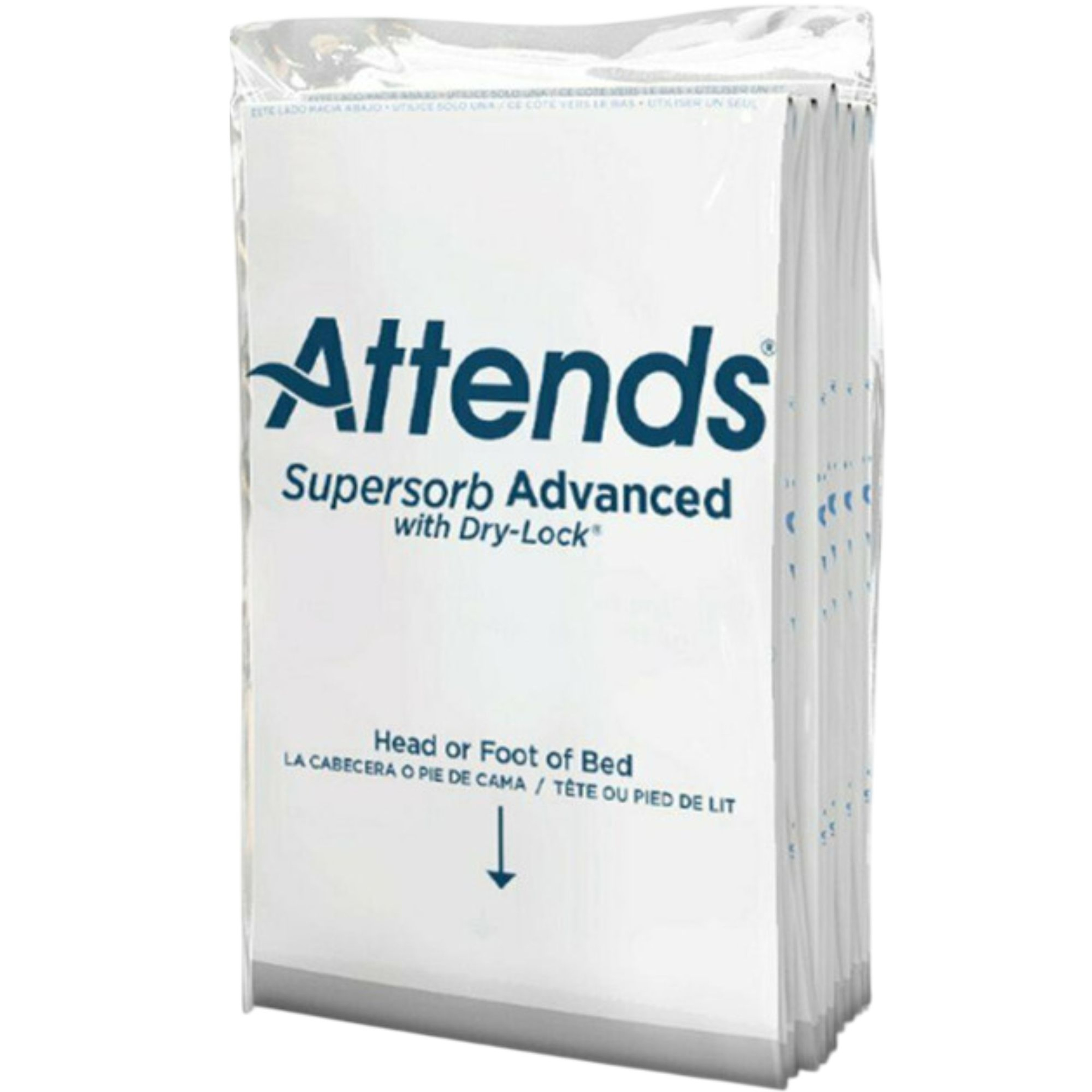 Attends Supersorb Advanced Premium Incontinence Underpads, Heavy Absorbency