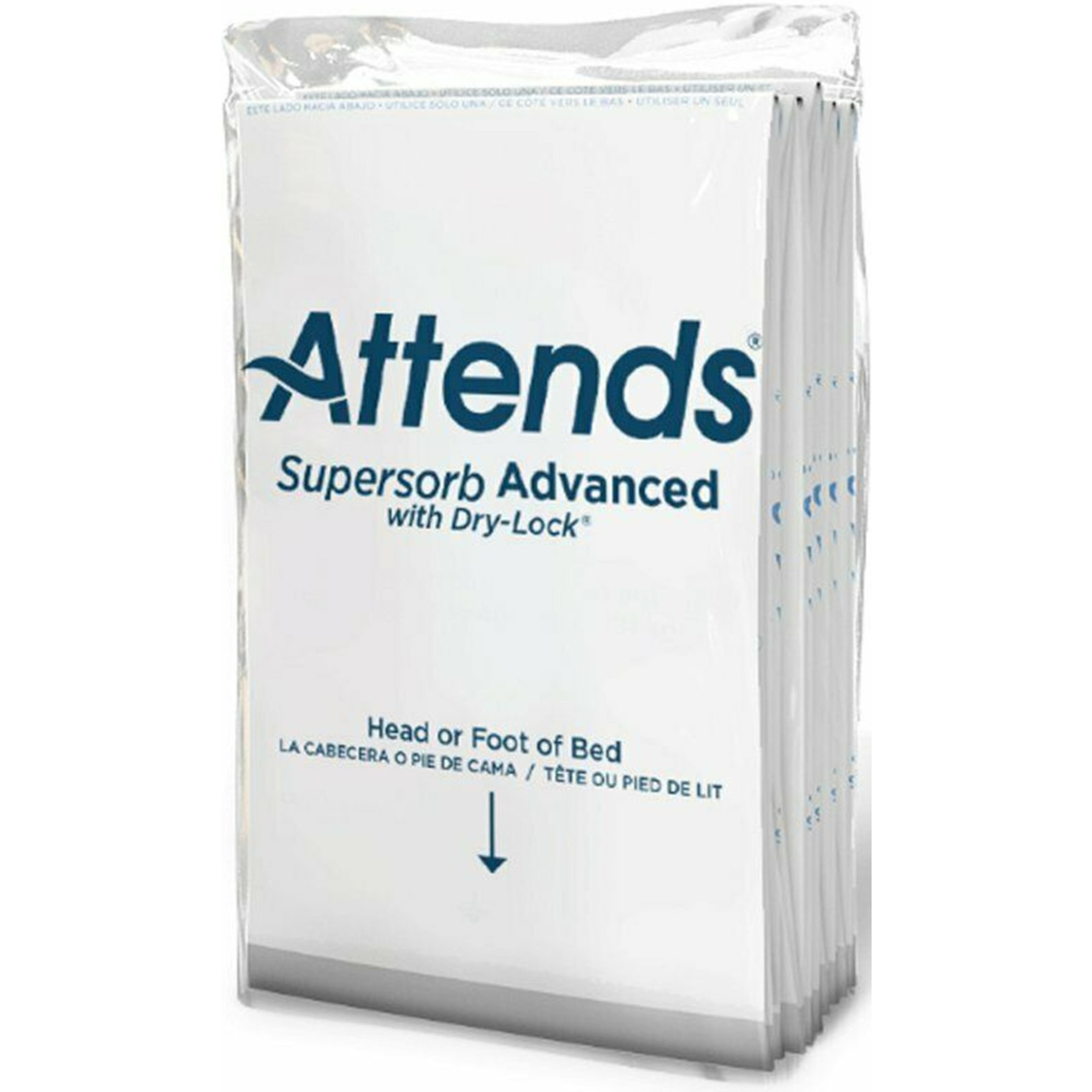 Attends Supersorb Advanced Premium Incontinence Underpads, Heavy Absorbency