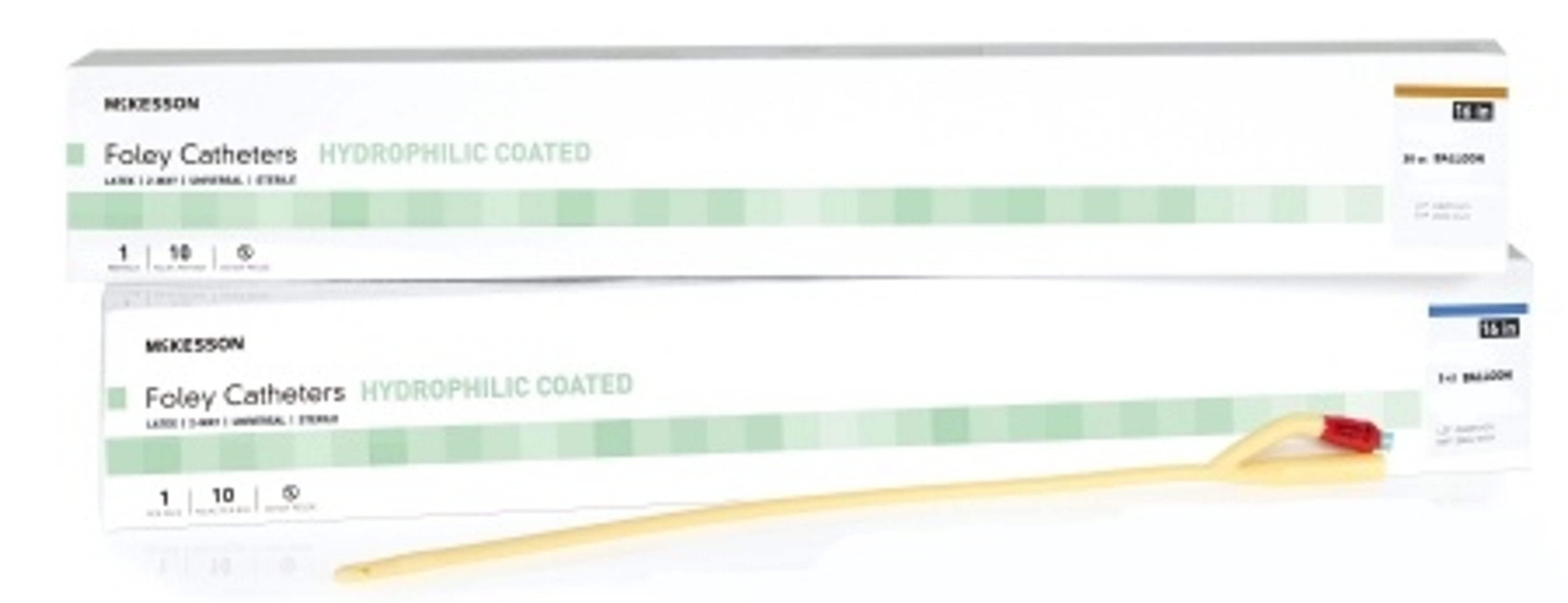 McKesson Hydrophilic Coated Foley Catheter, Straight Tip, 5 cc