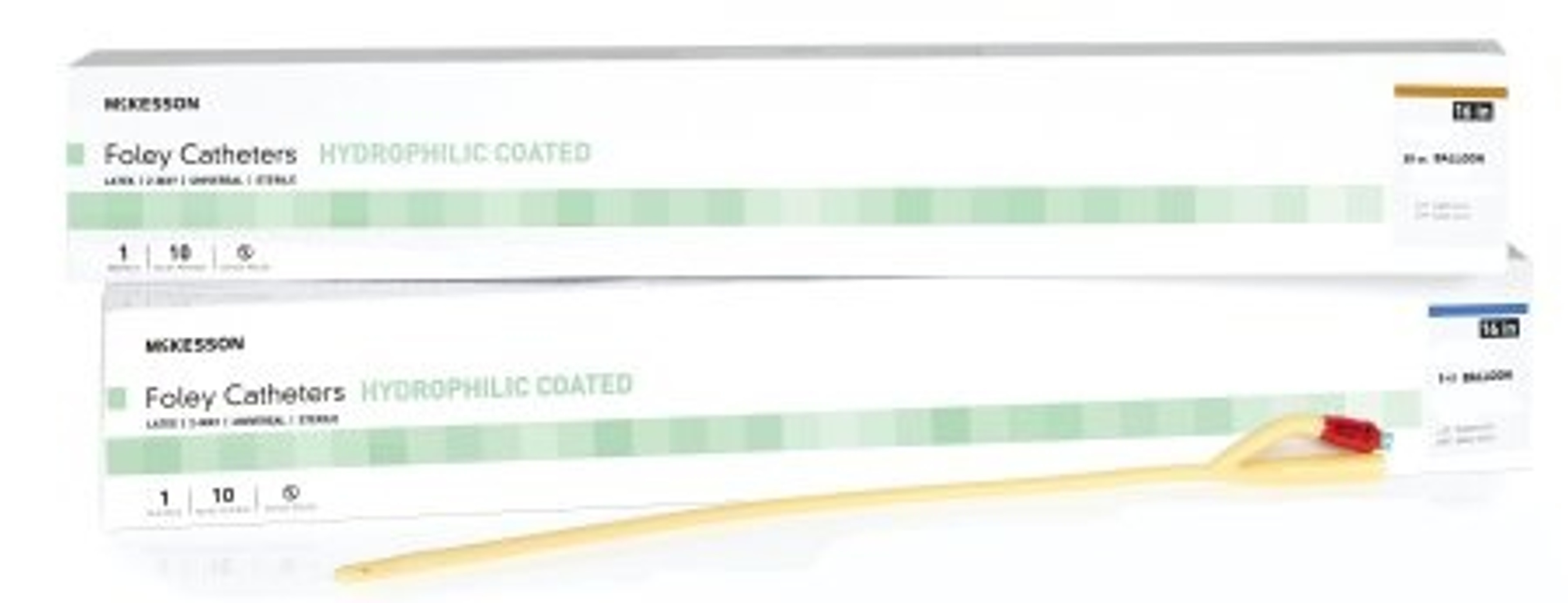 McKesson Hydrophilic Coated Foley Catheter, Straight Tip, 5 cc