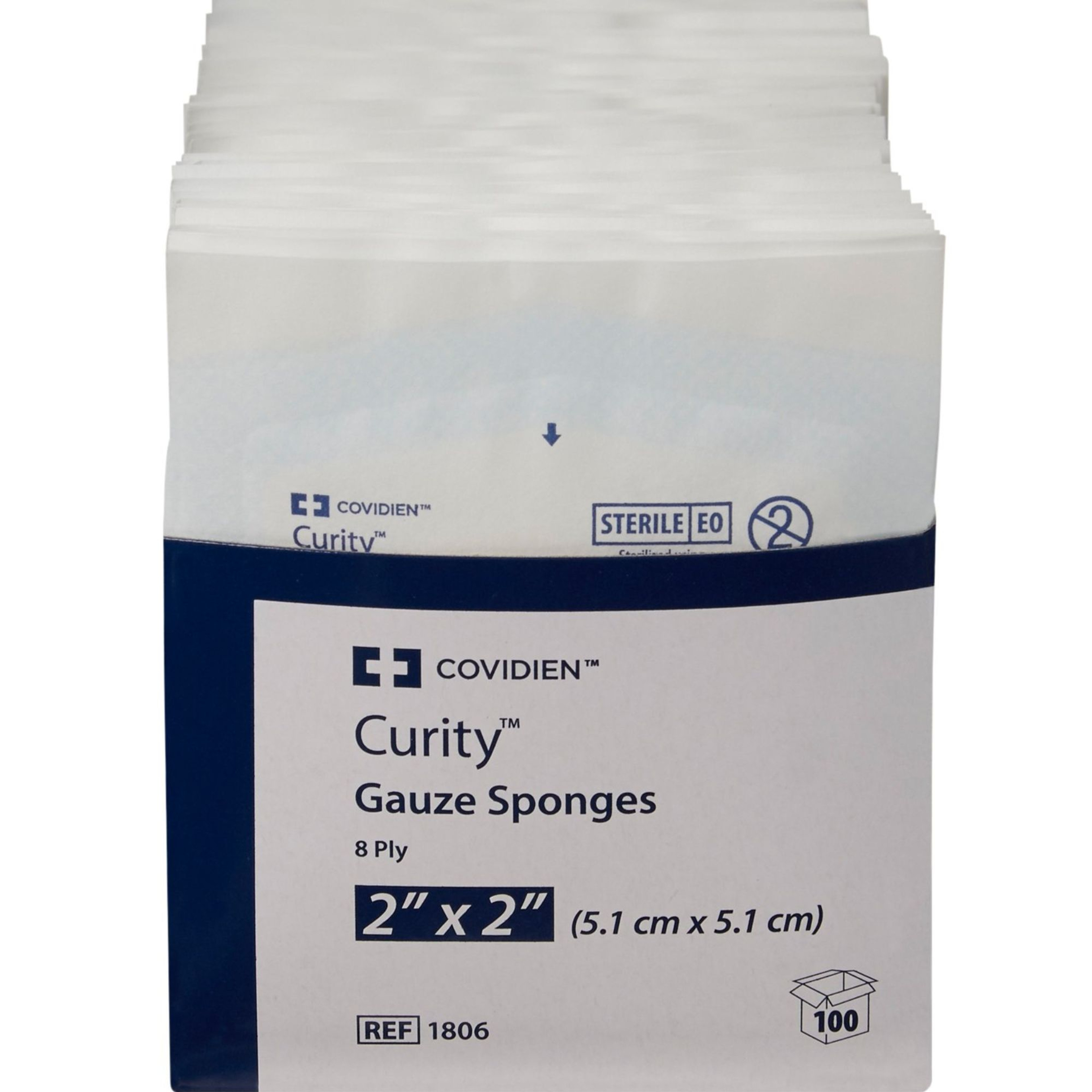 Curity Sterile 8-Ply Gauze Sponges, 2 X 2 inches