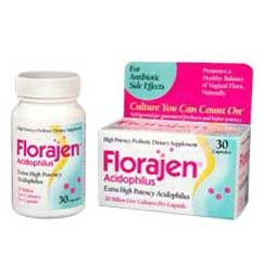 Florajen3 Probiotic High Potency Acidophilus, 30 Capsules