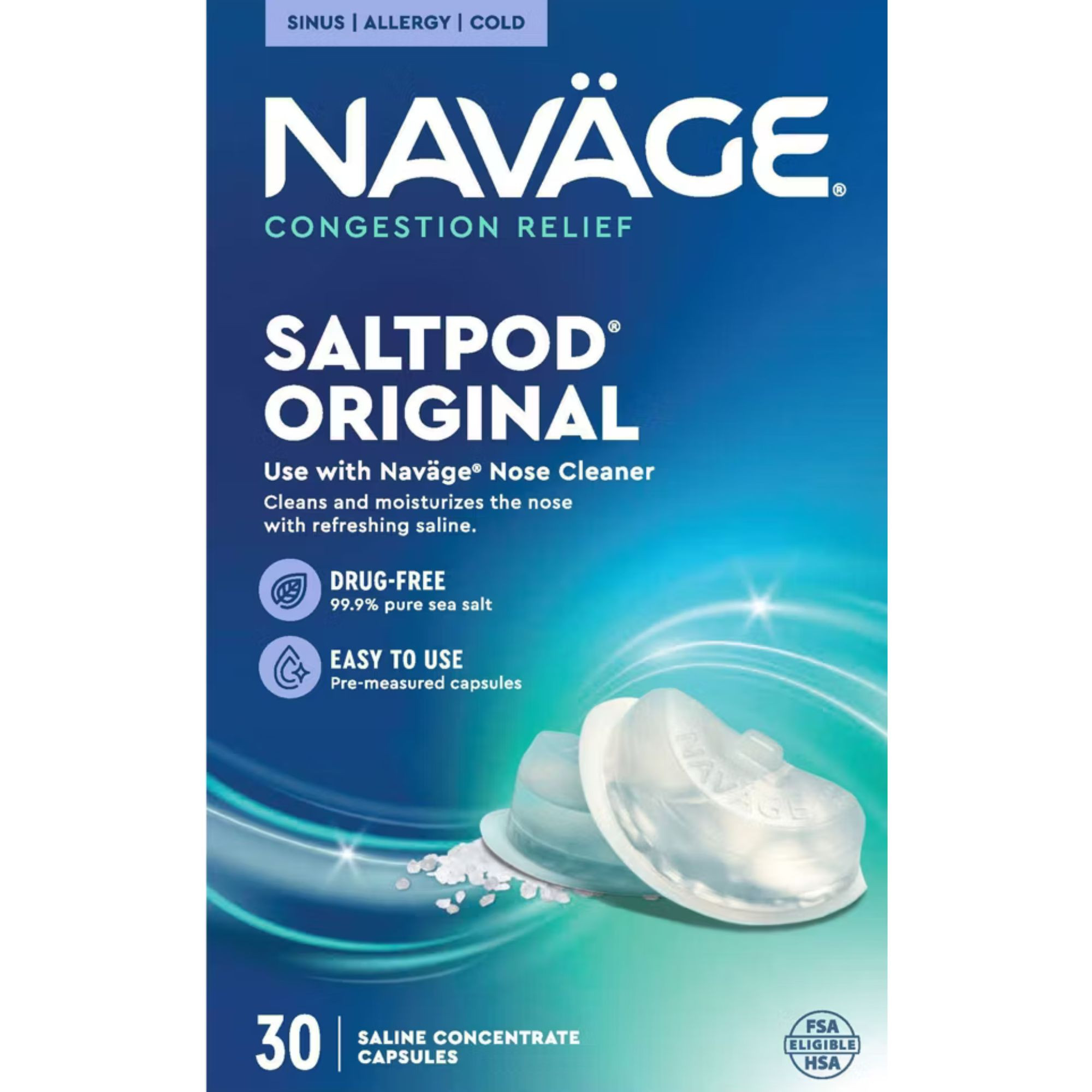 Navage SaltPod Saline Concentrate Capsules