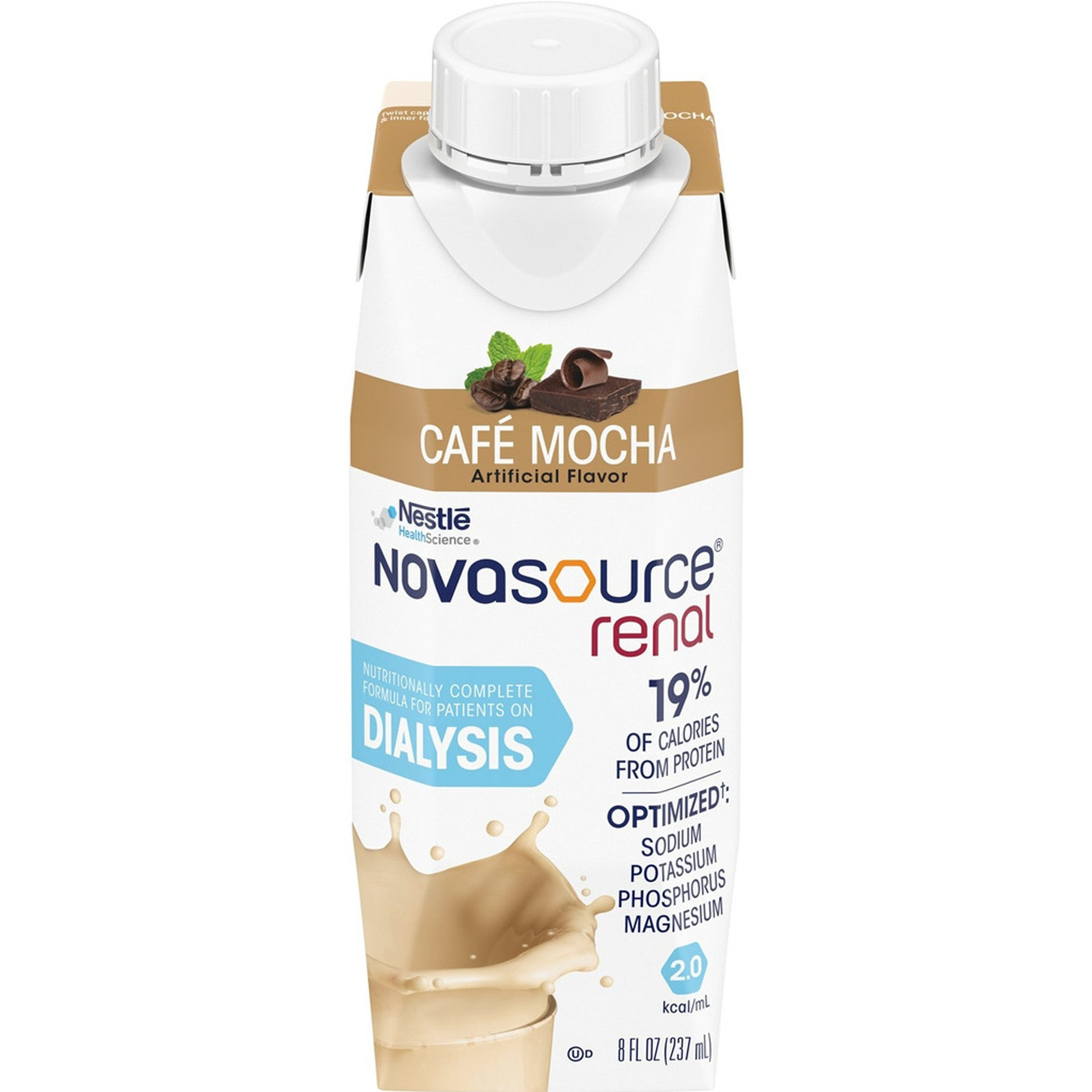 Novasource Renal Oral Supplement, Mocha, 8 oz.