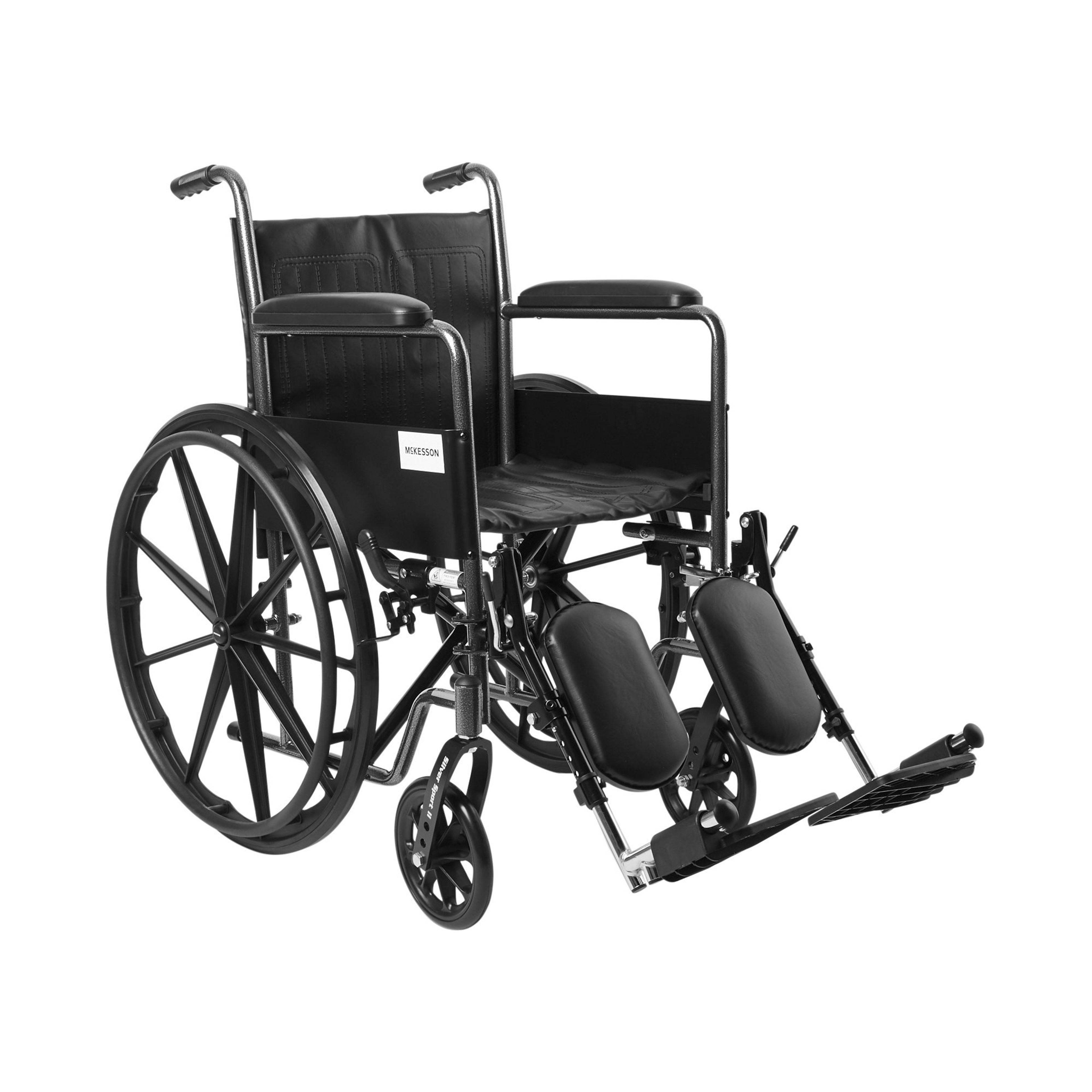 McKesson Dual Axle Swing-Away Wheelchair, Elevating Legrest