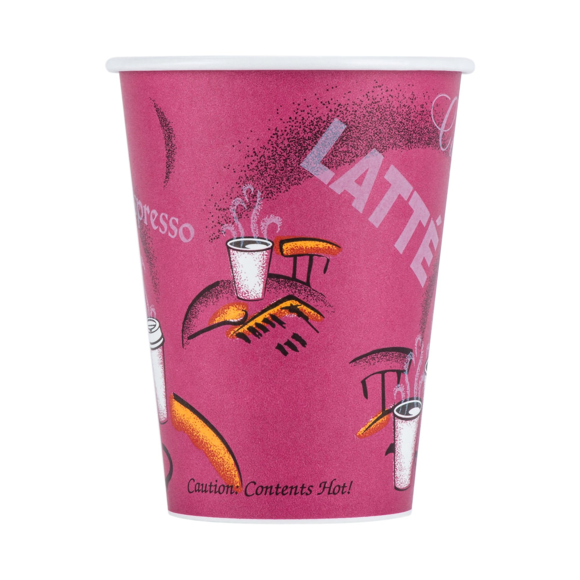Solo Bistro Print Disposable Paper Coffee Cup