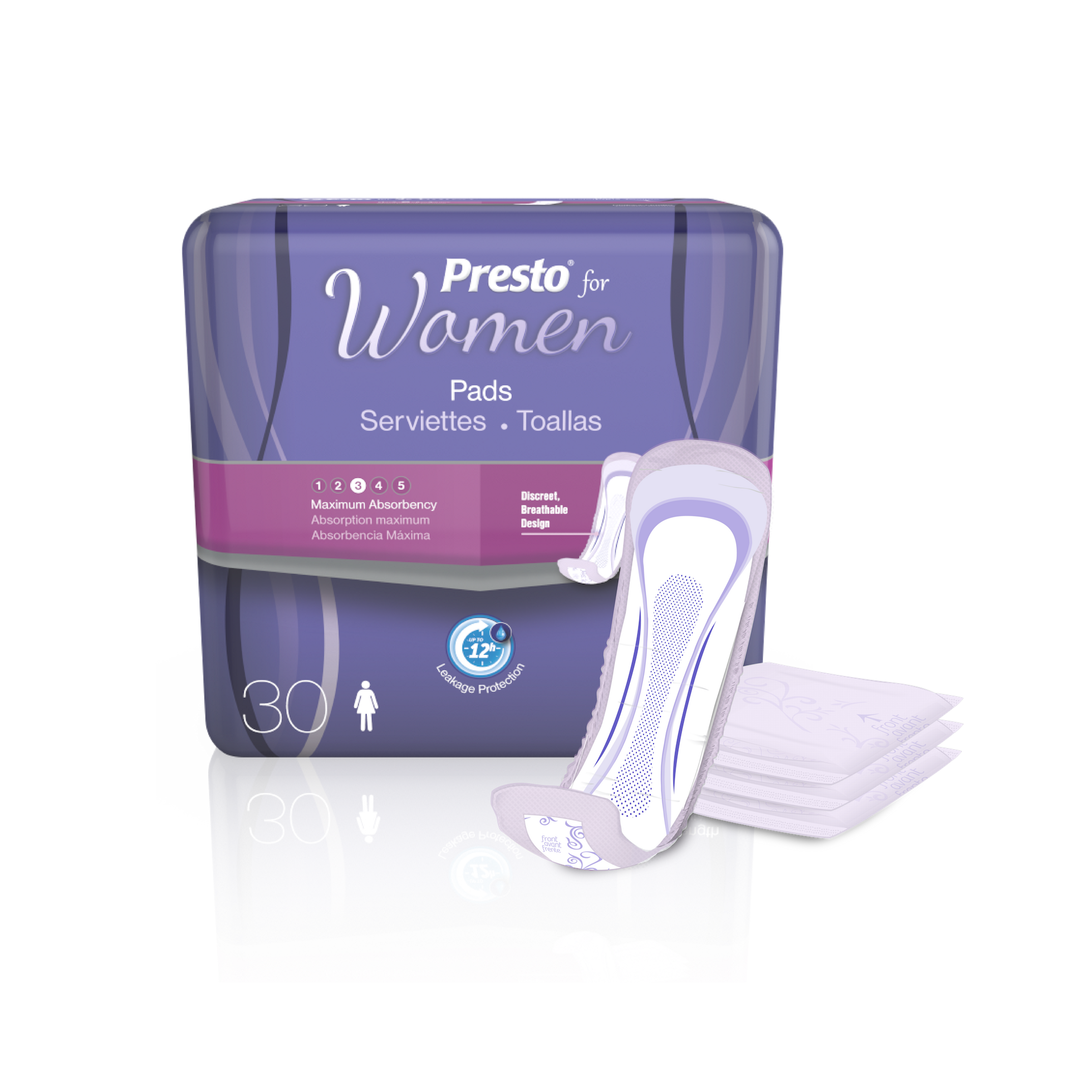 Presto Maximum Absorbency Pads for Women