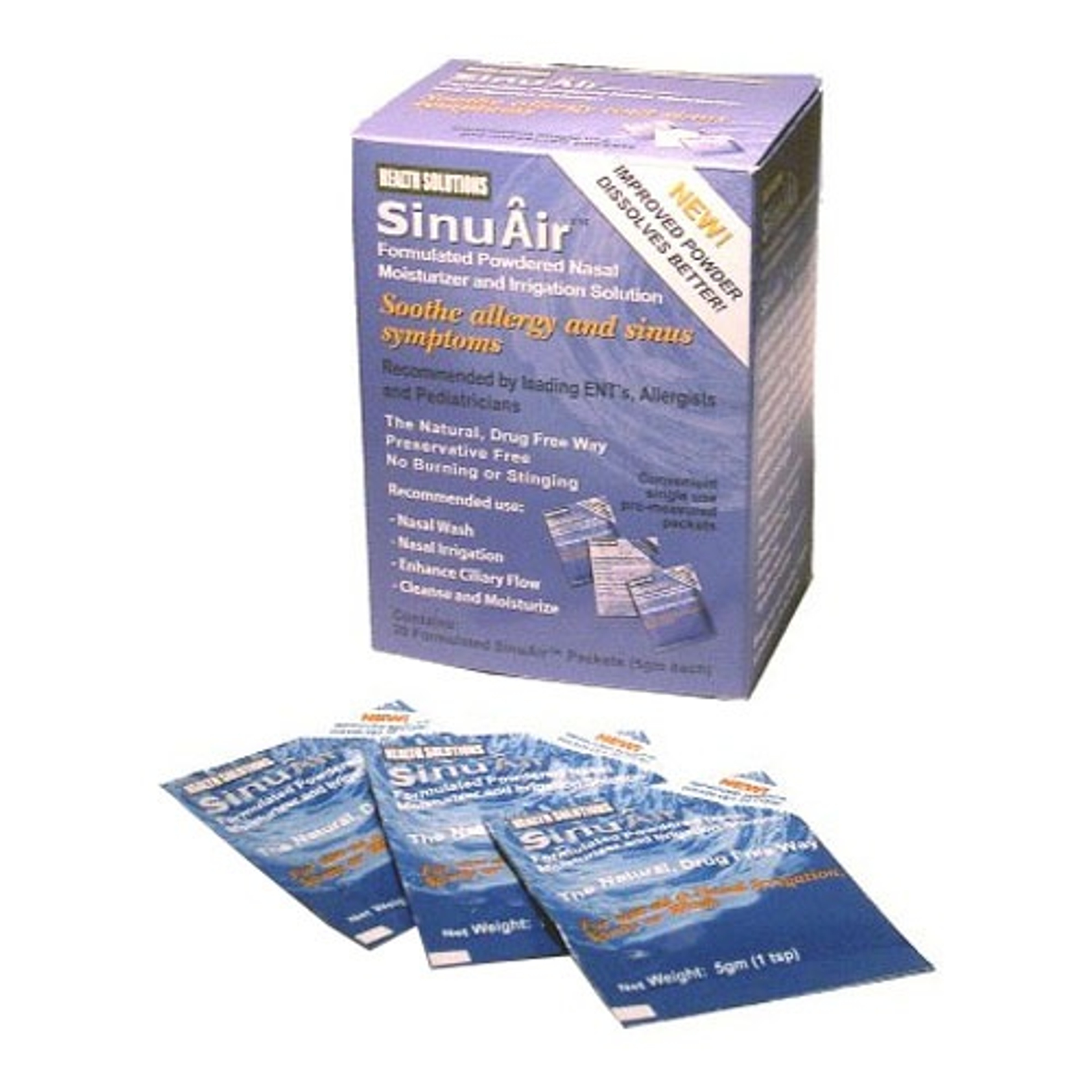 SinuAir Formulated Saline Nasal Irrigation Powder