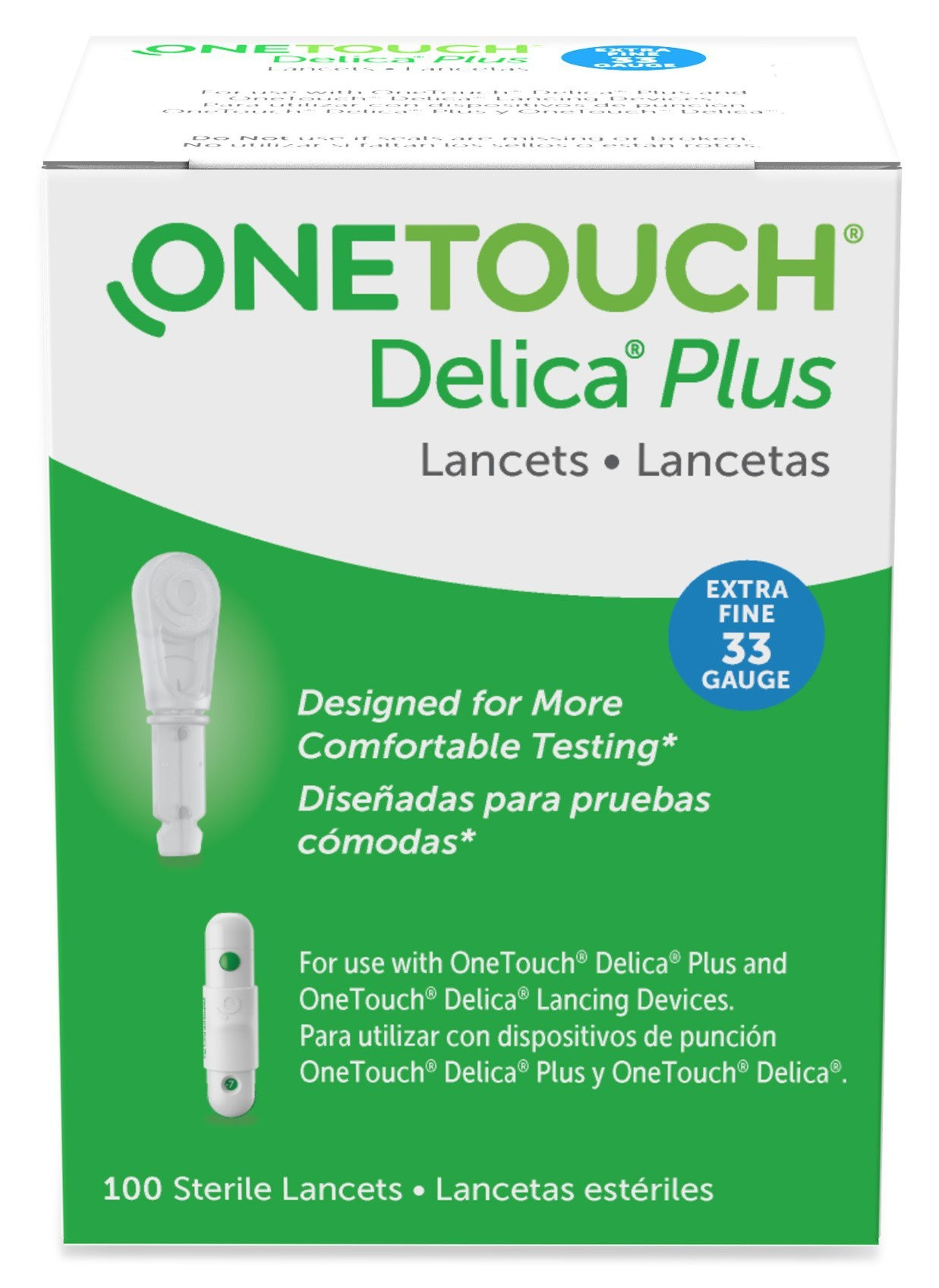 OneTouch Delica Plus Lancet, Incision Device