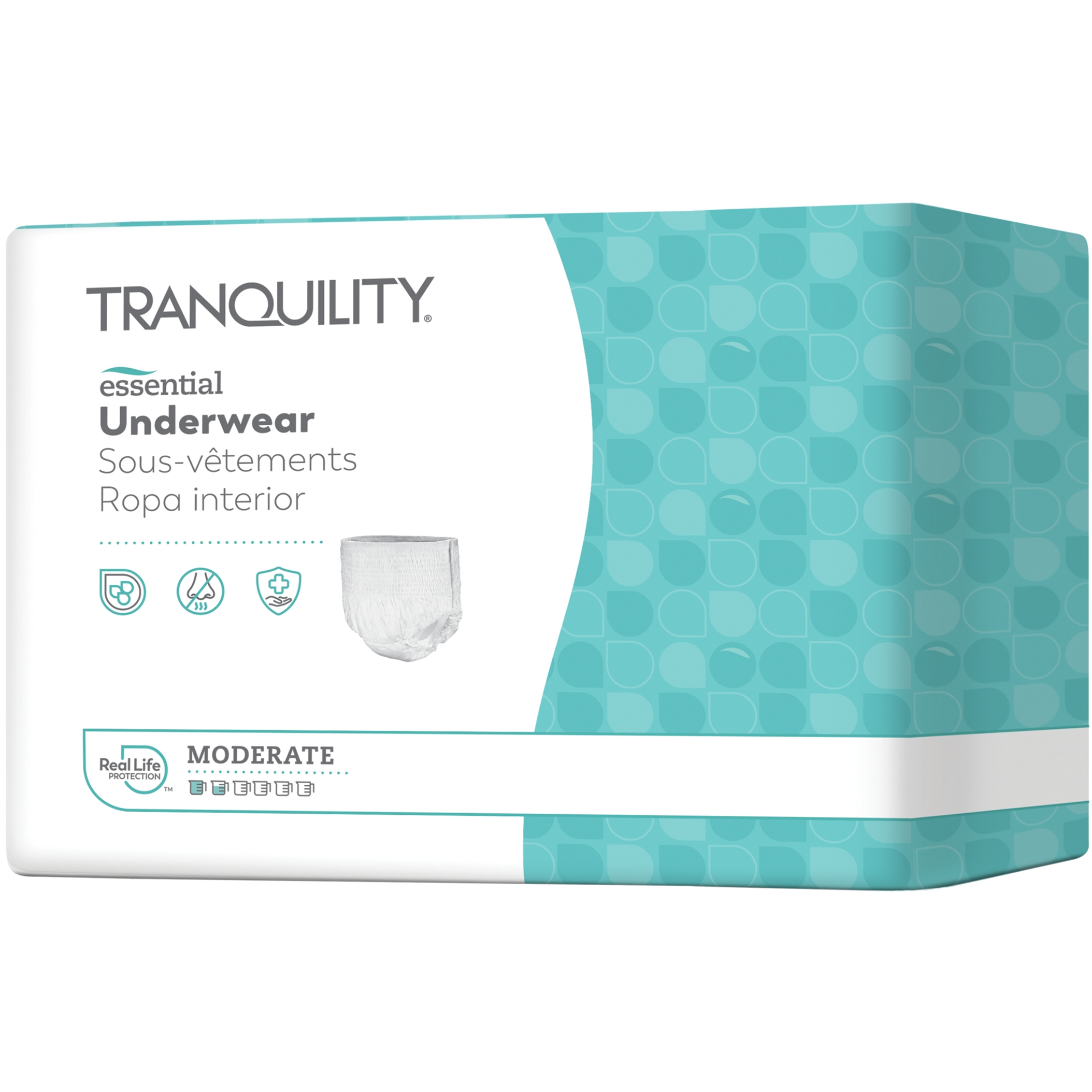 Tranquility Essential Disposable Adult Underwear, Moderate Absorbency