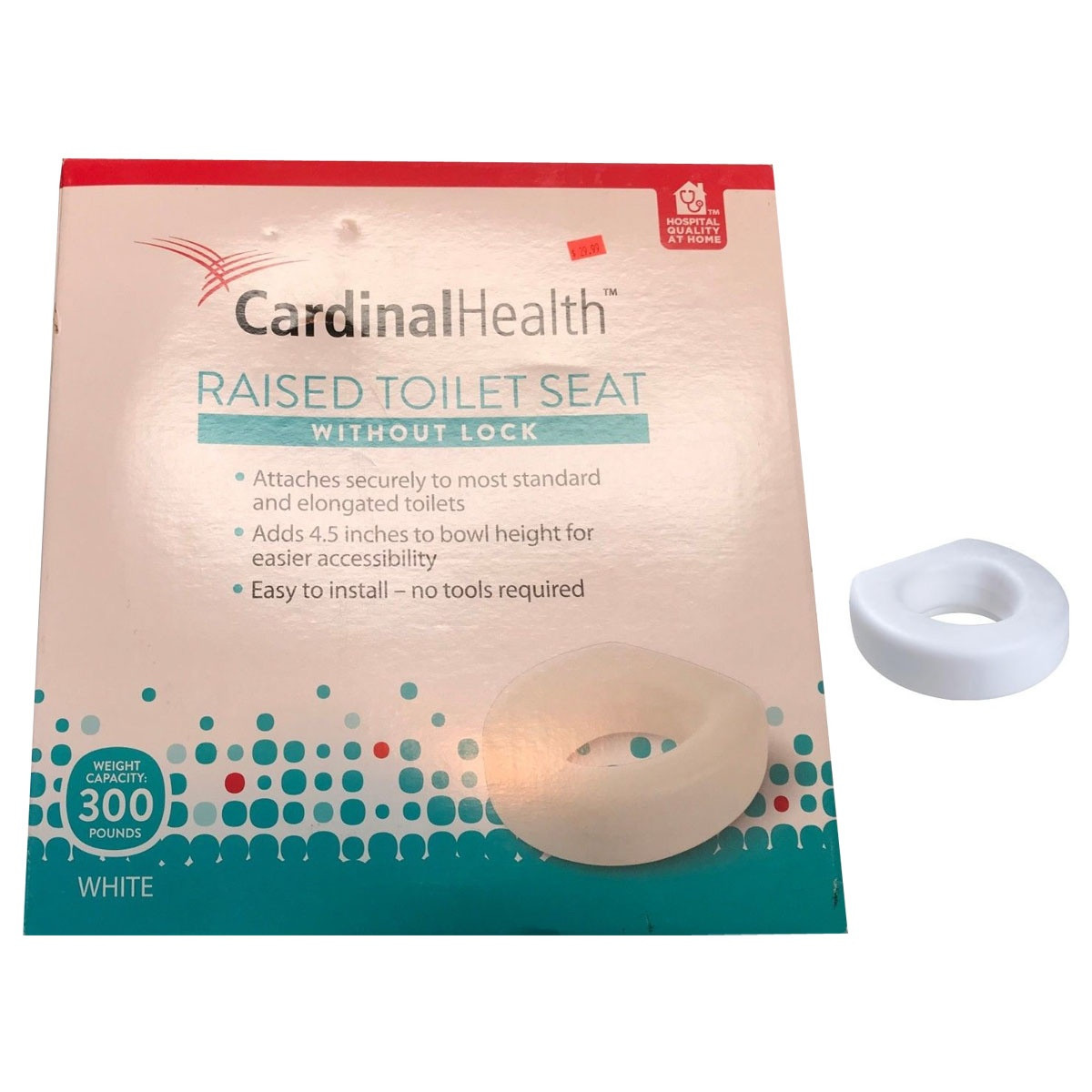 Cardinal Health Raised Toilet Seat without Lock