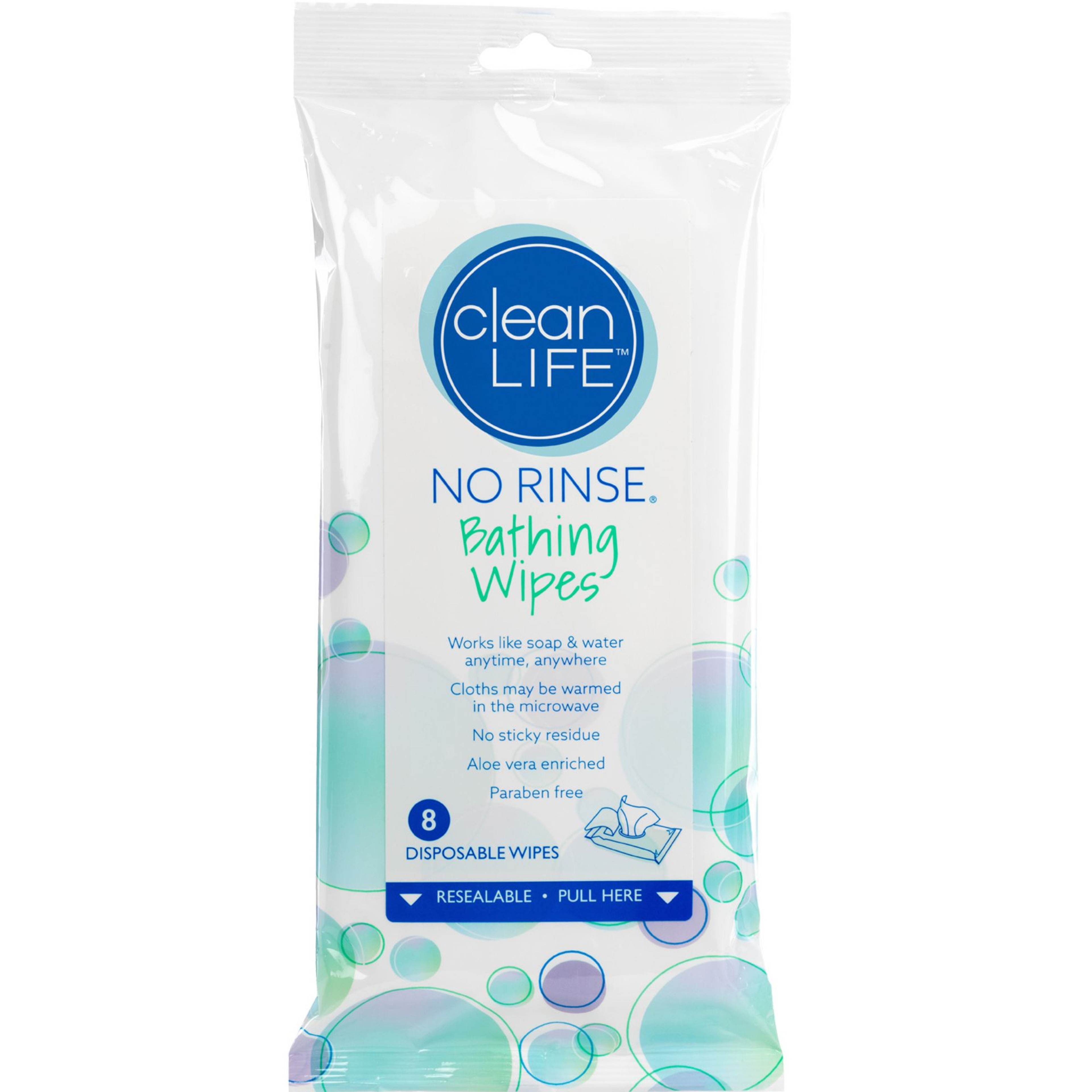 CleanLife No-Rinse Bathing Wipes