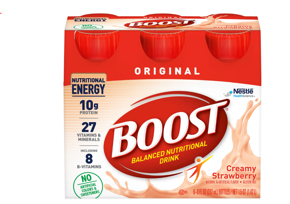 Boost Original Oral Supplement, Creamy Strawberry, 8 oz.