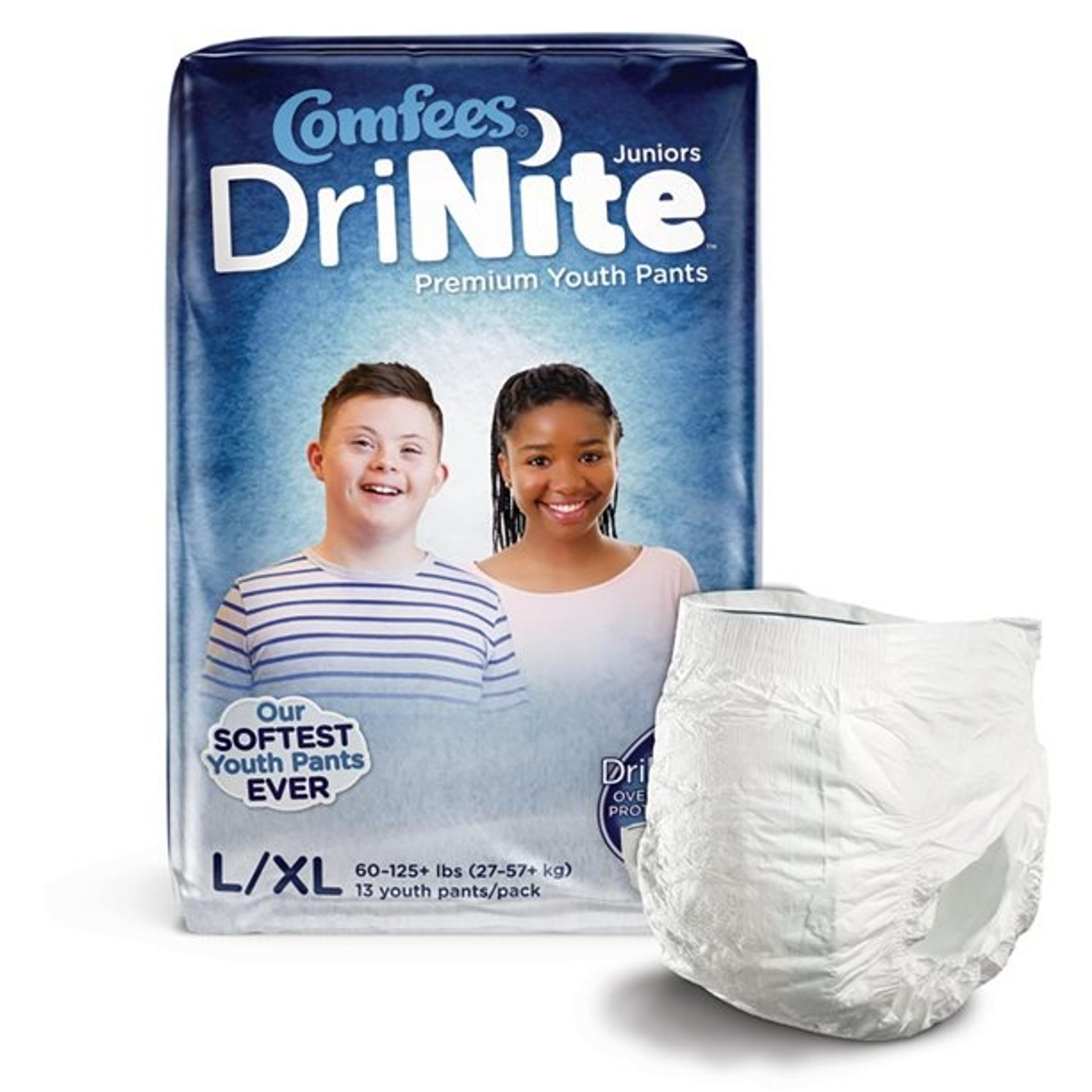 Comfees DriNite Juniors Pull On Underwear, Heavy Absorbency