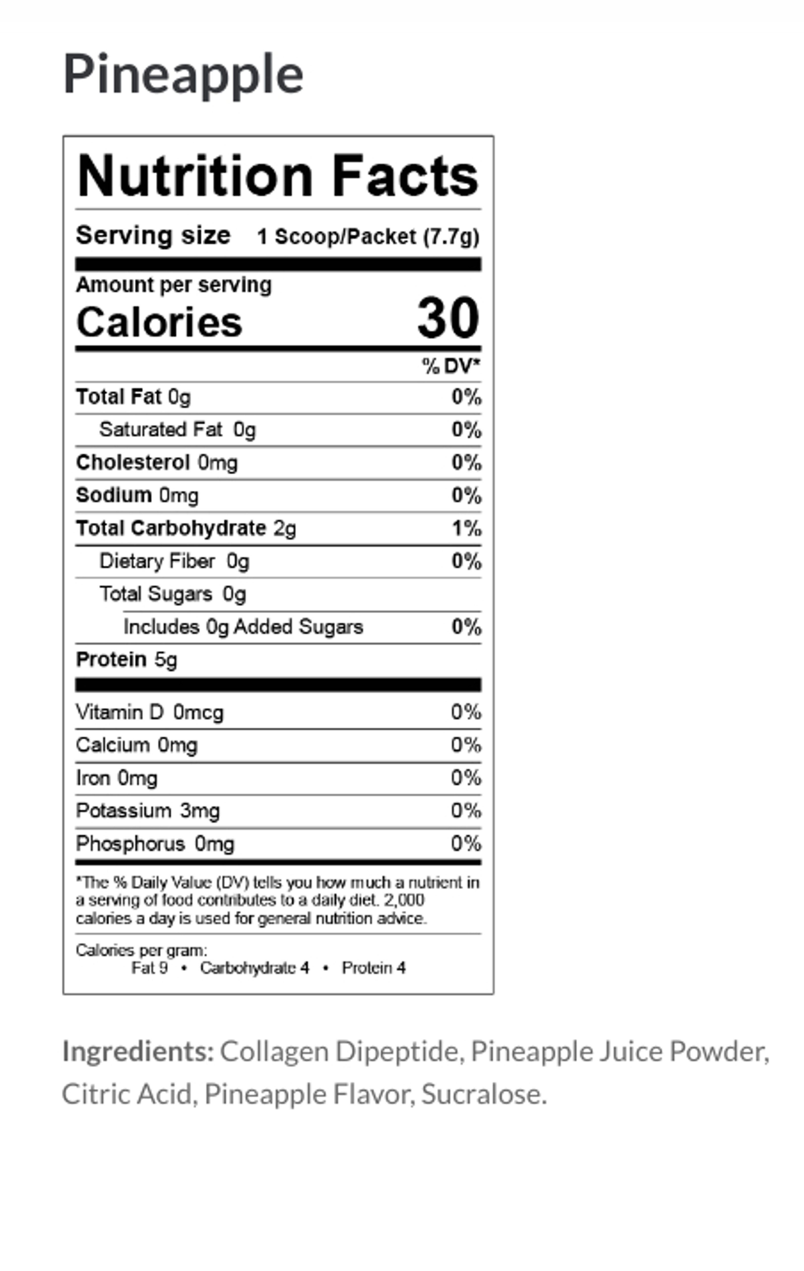 PUSH Collagen Dipeptide Concentrate