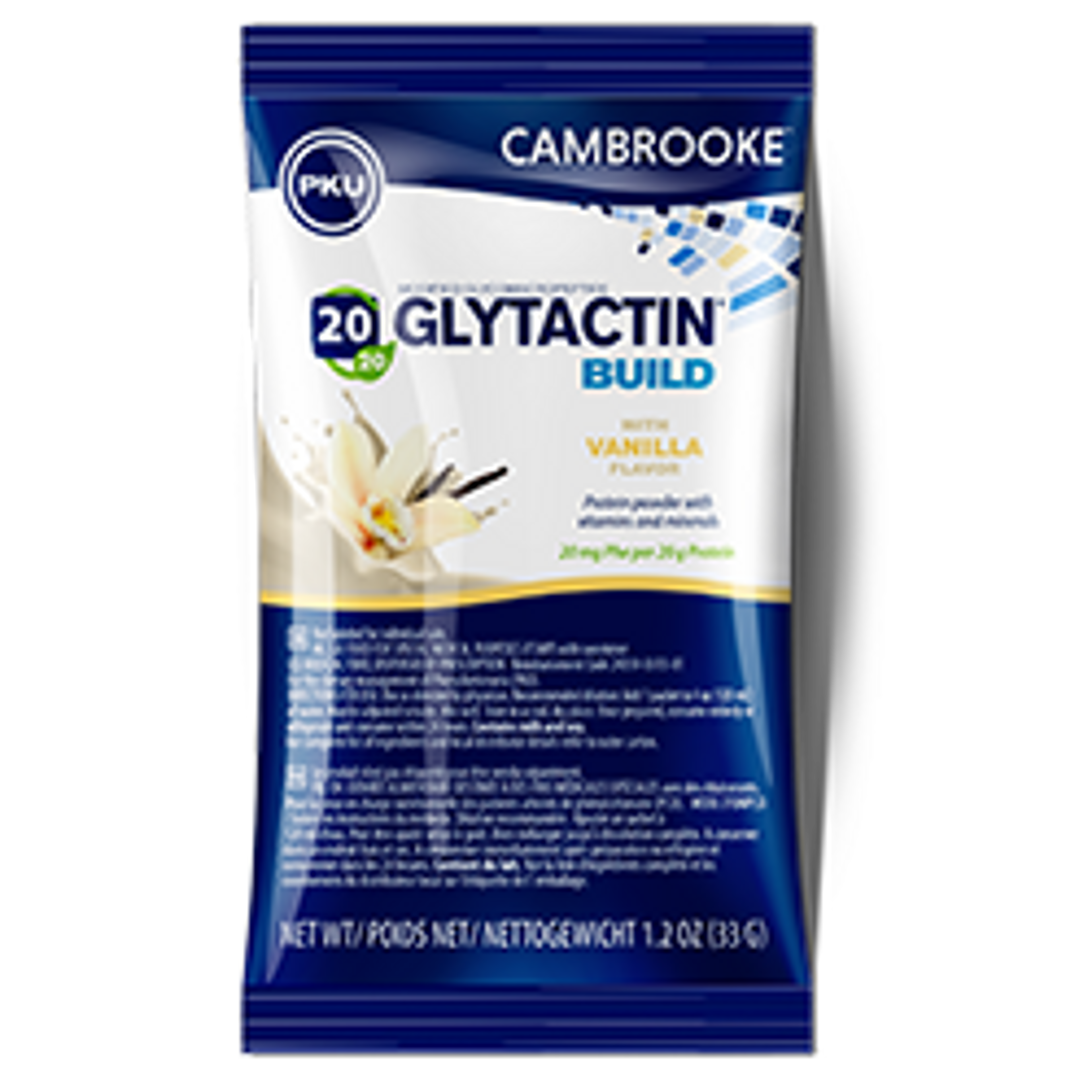 Cambrooke Glytactin Build 20/20 PKU Oral Supplement Powder
