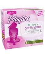 Playtex Simply Gentle Glide Tampons, Scented, Super Absorbency