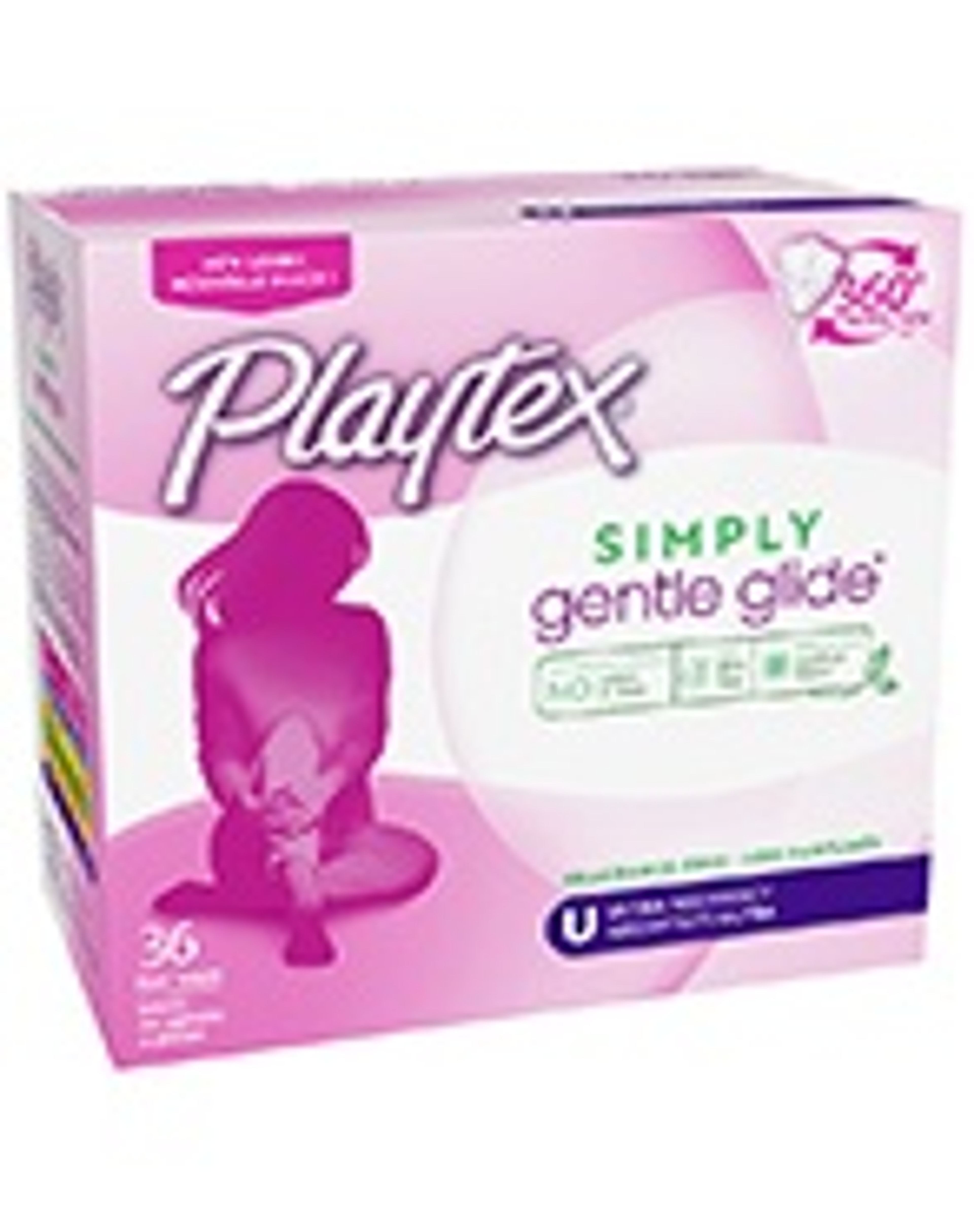 Playtex Simply Gentle Glide Tampons, Unscented, Ultra Absorbency
