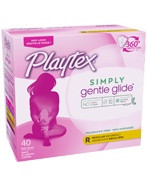 Playtex Simply Gentle Glide Tampons, Scented, Regular Absorbency