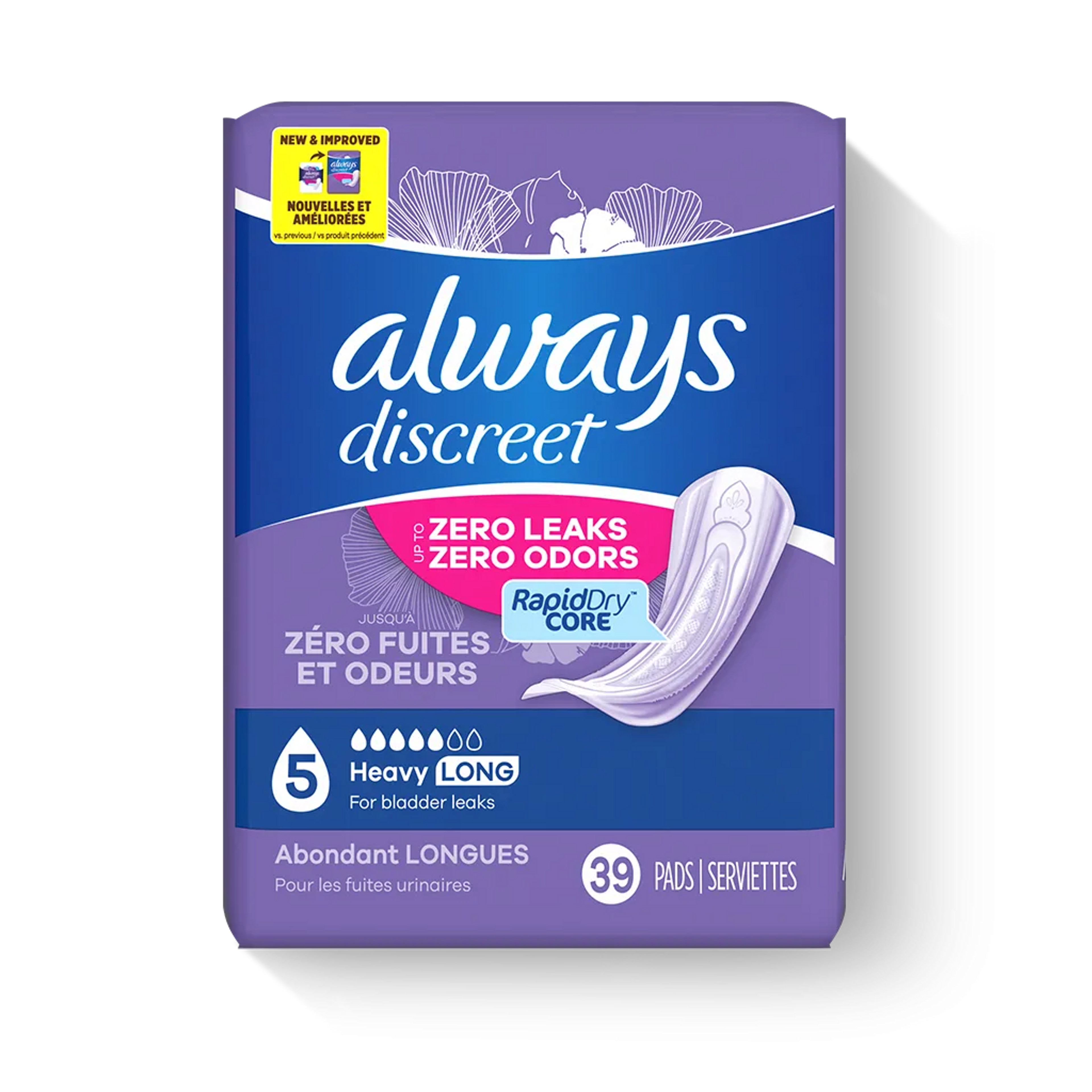 Always Discreet Heavy Long Incontinence Pads