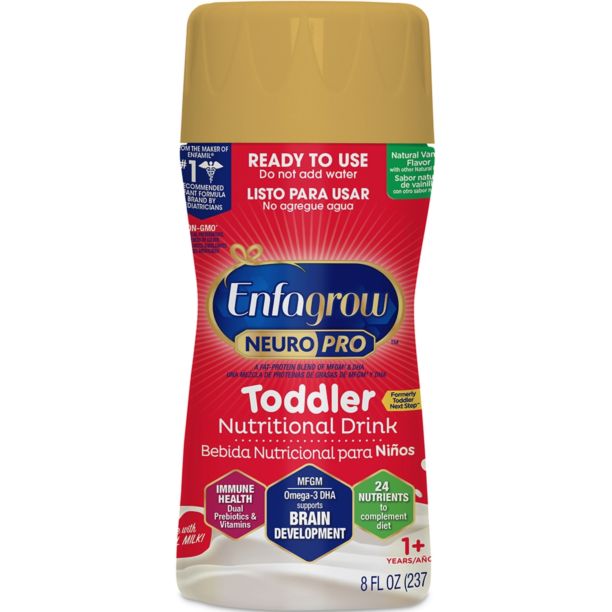 Enfagrow NeuroPro Toddler Nutritional Drink, Vanilla, 8 fl. oz.
