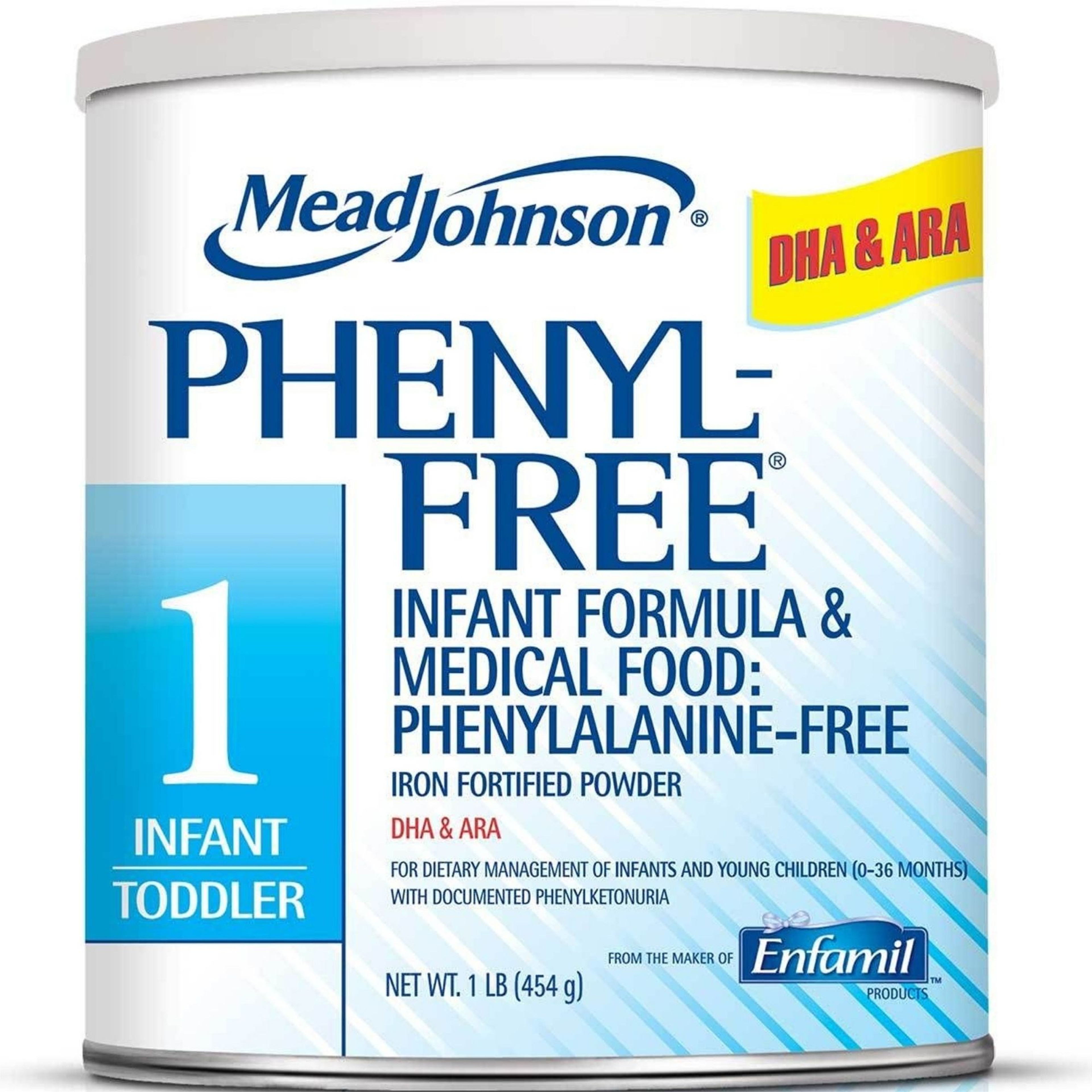 Mead Johnson Phenyl-Free 1 Infant Formula & Medical Food Powder, 1 lb.