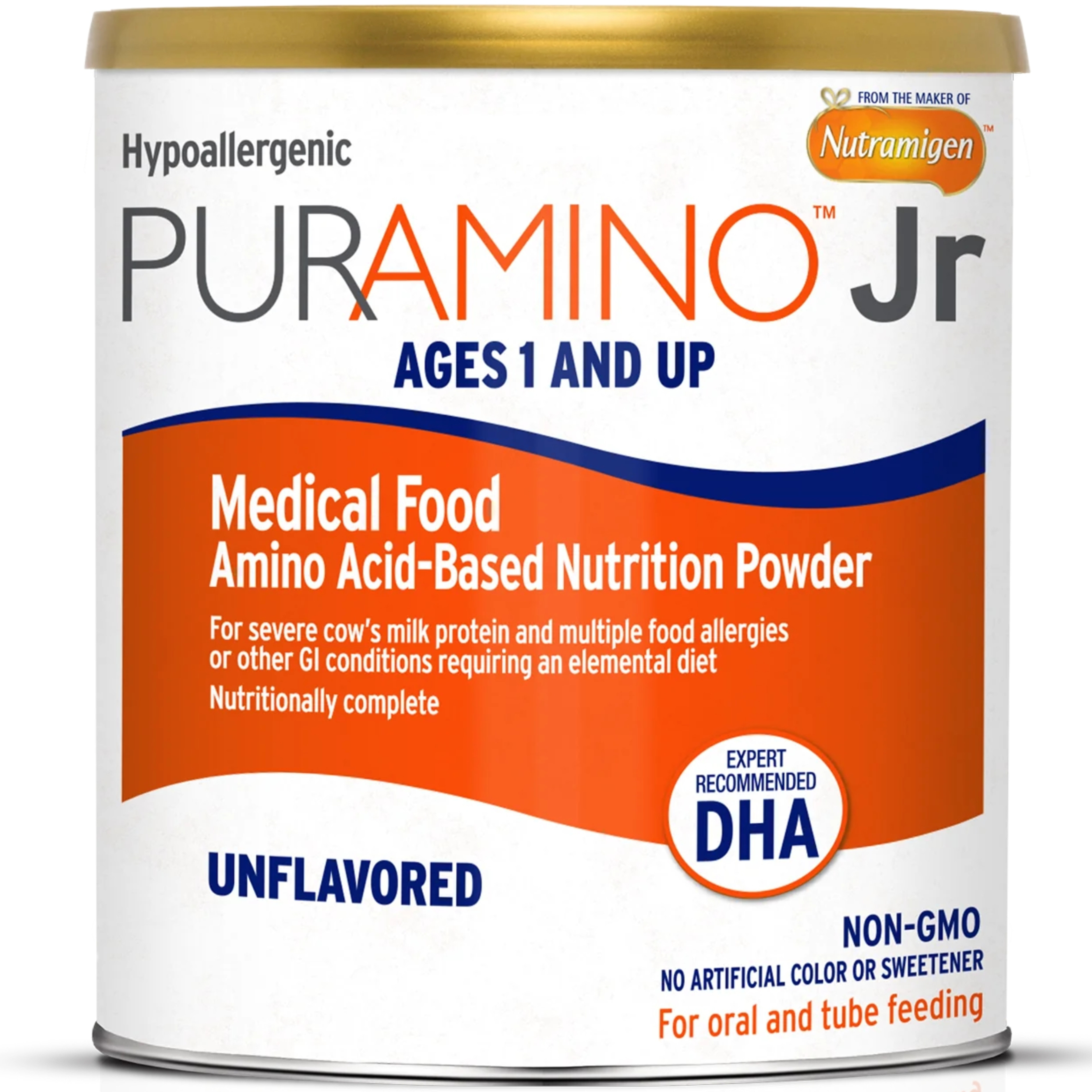 PurAmino Jr Medical Food Amino-Based Nutrition Powder, Unflavored