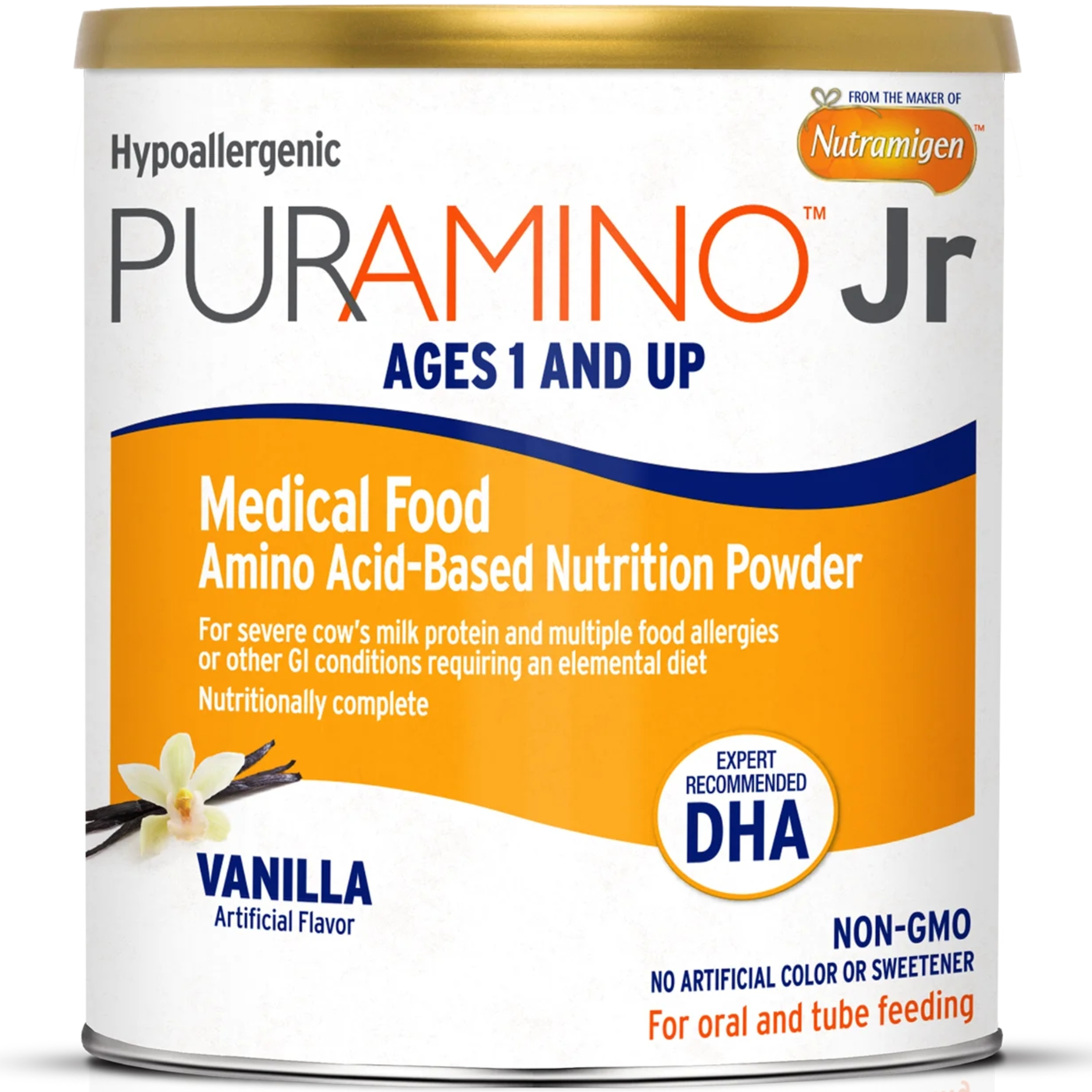 PurAmino Jr Medical Food Amino-Based Nutrition Powder, Vanilla