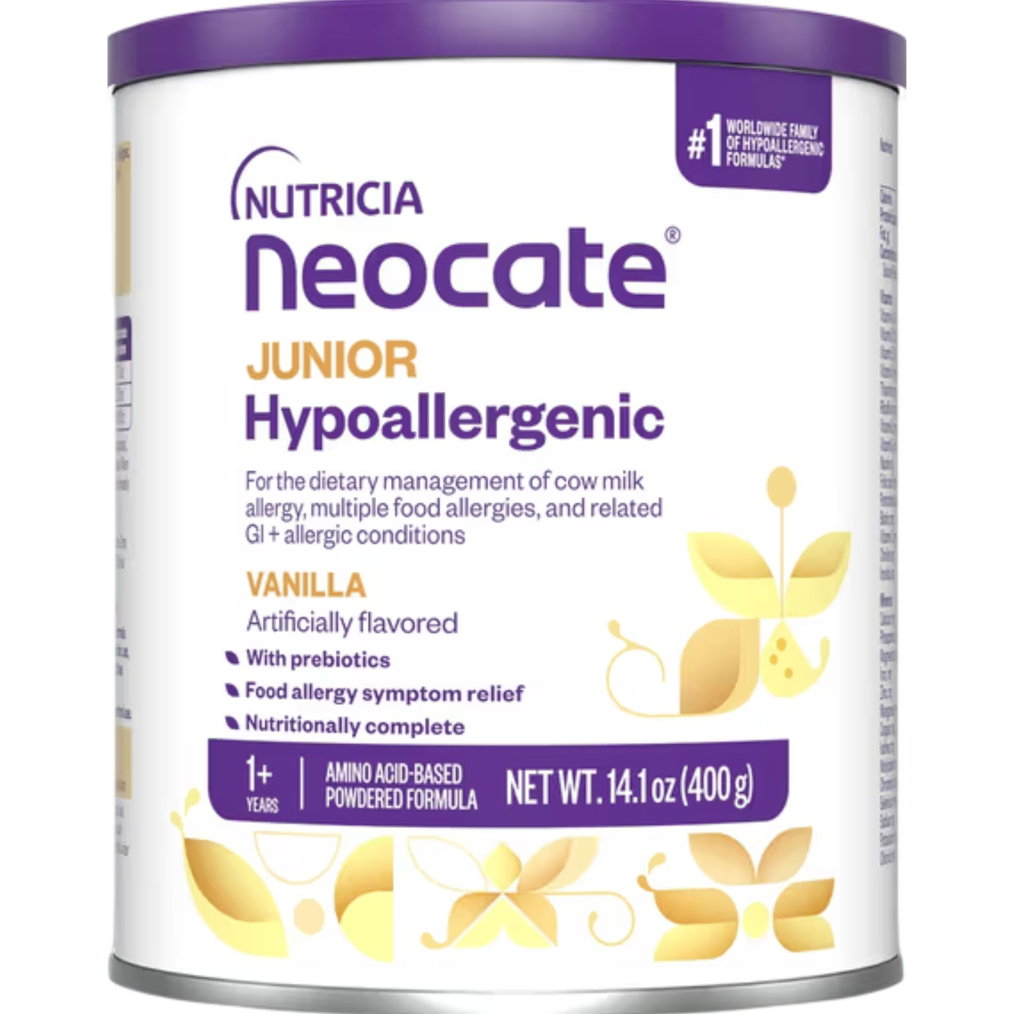 Neocate Junior Amino-Acid Based Nutritionally Complete Powdered Formula, Vanilla, 14.1 oz.