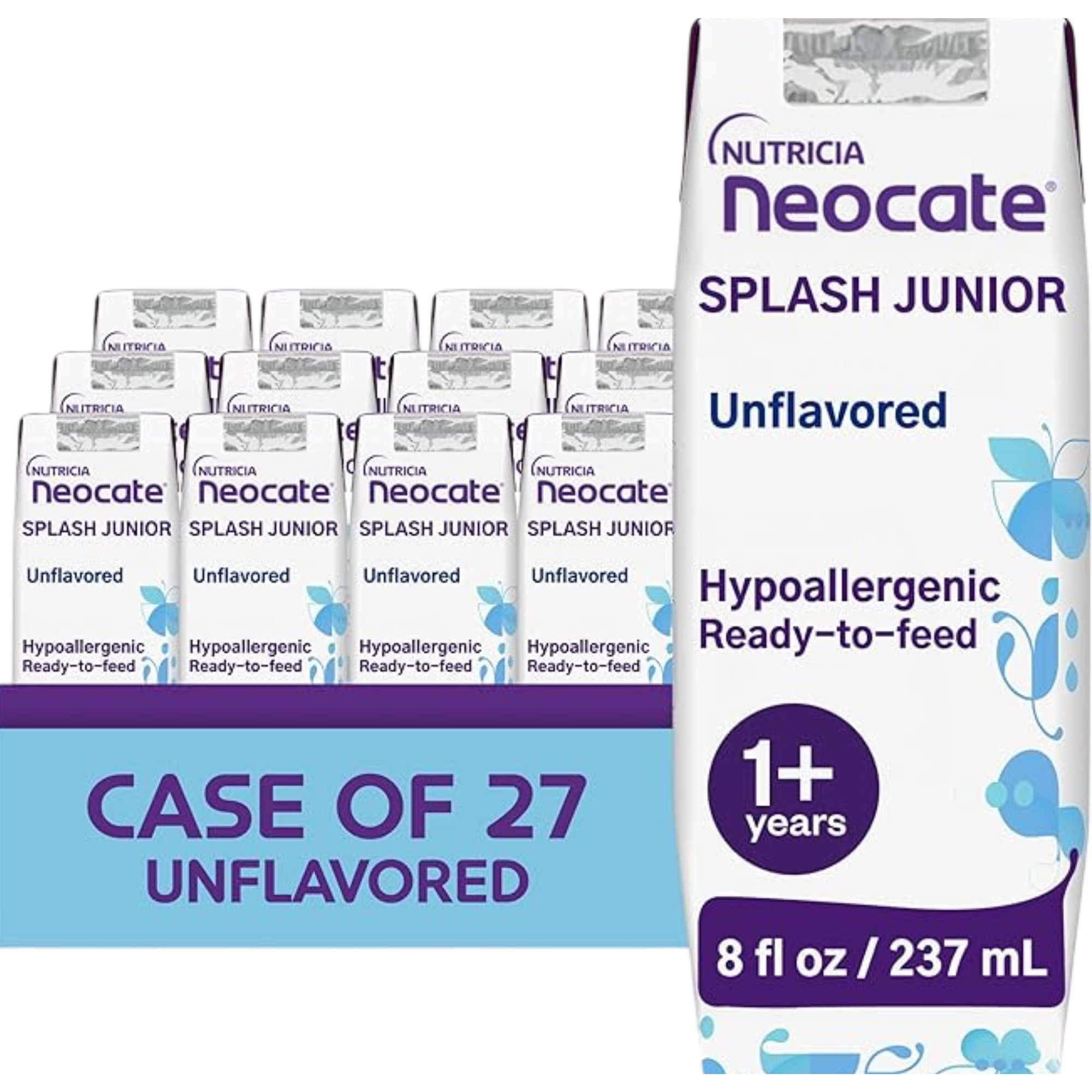 Neocate Splash Junior Amino Acid Based Supplemental Formula, Unflavored, 8 oz.