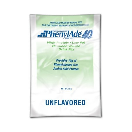 PhenylAde 40 PKU Oral Supplement, Unflavored, 25 Grams