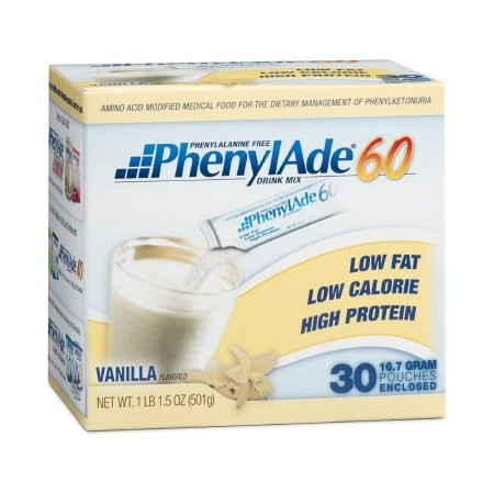 PhenylAde 60 PKU Oral Supplement, Vanilla Flavor, 16.7 Grams