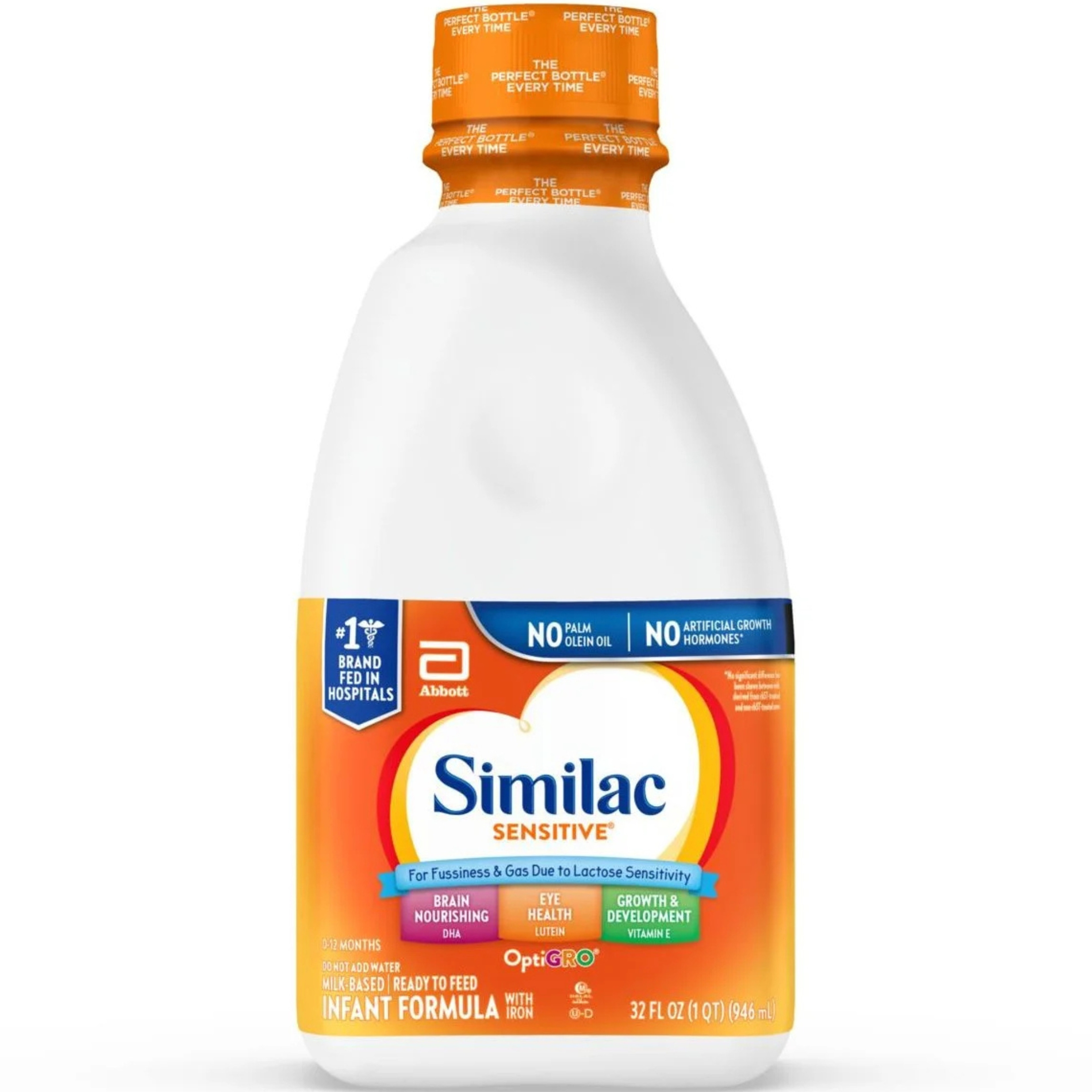 Similac Sensitive Infant Formula, Ready to Feed, 32 oz.