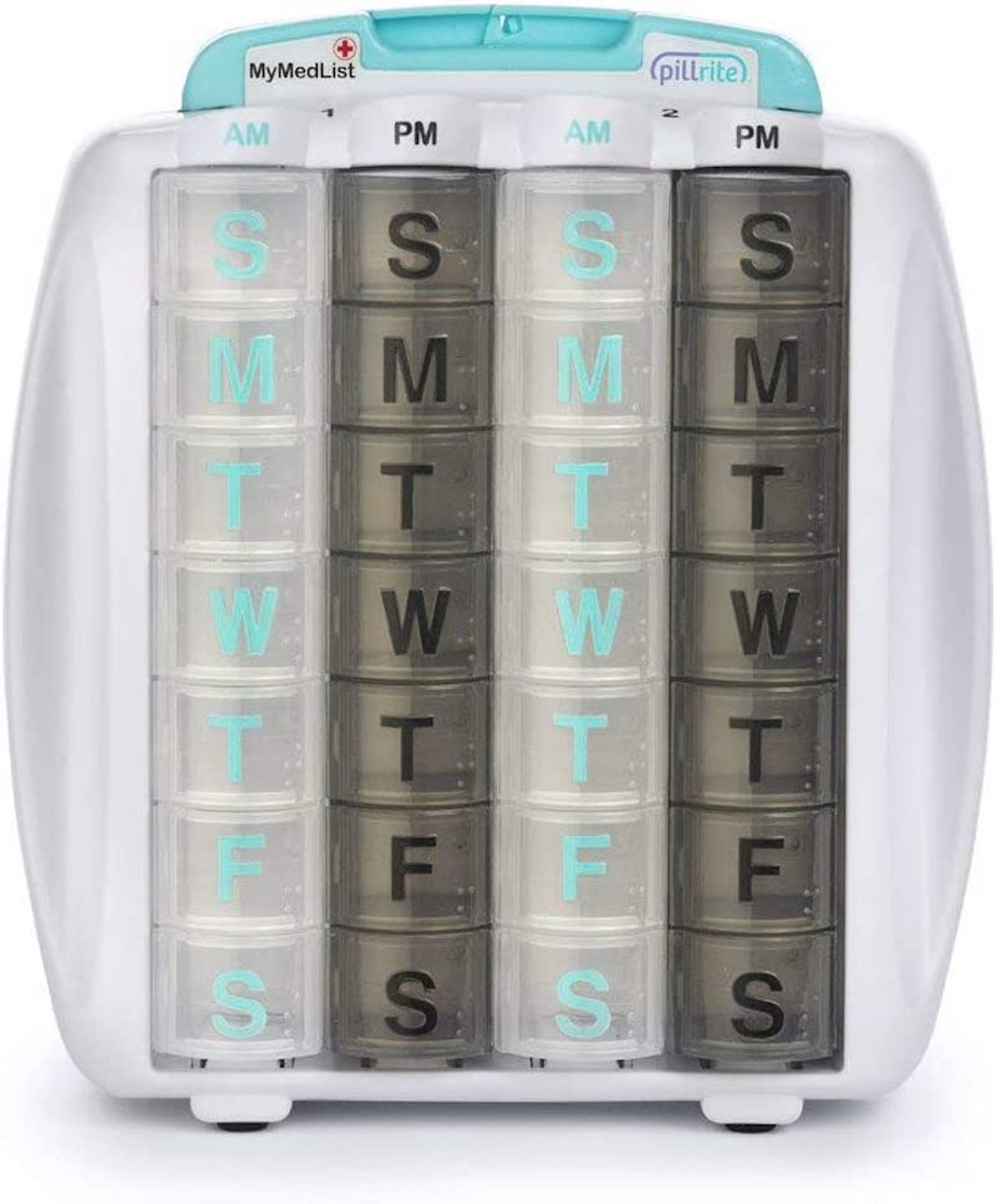 PillRite Pillbox 4 Week Pill Organizer