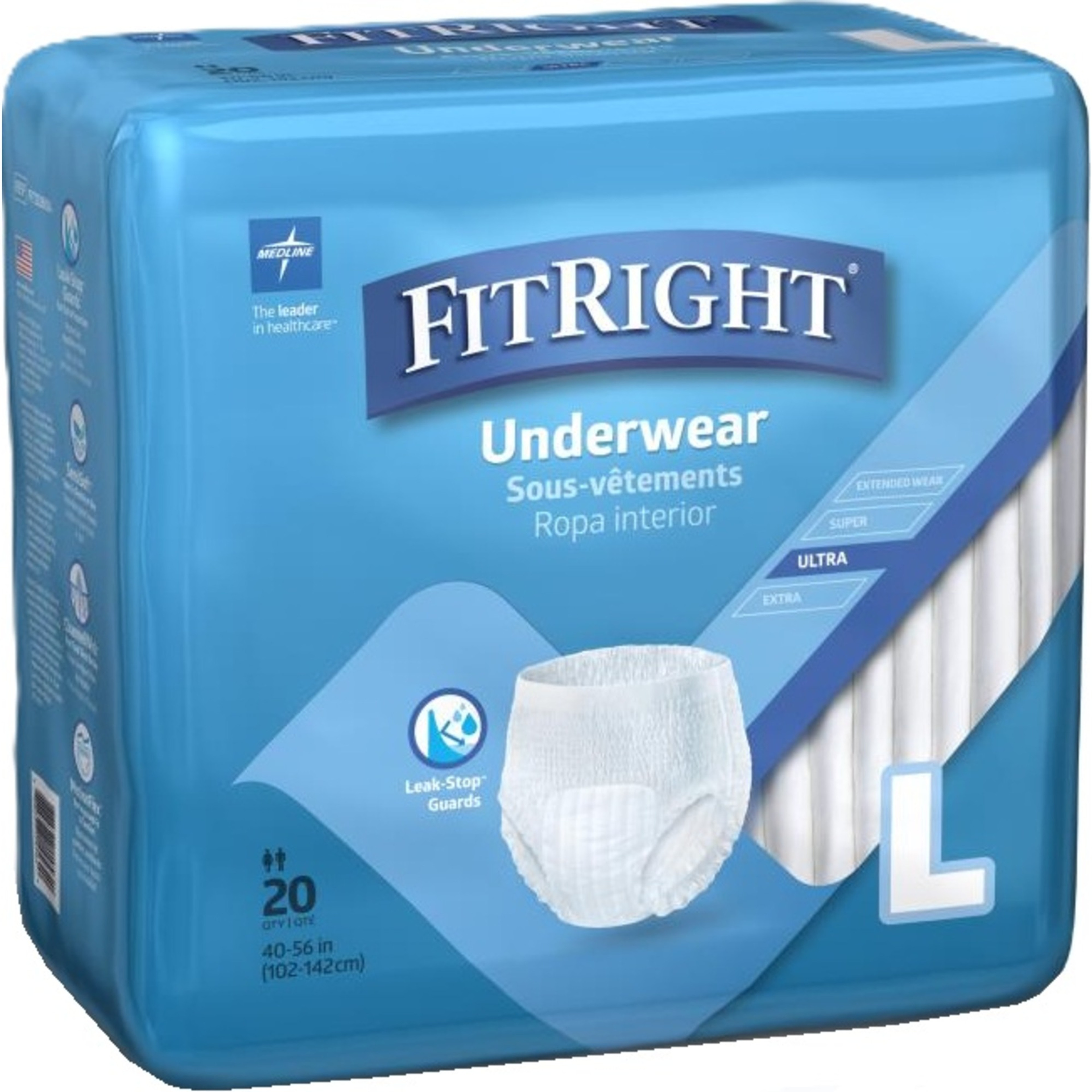 FitRight Ultra Adult Incontinence Underwear, Heavy Absorbency