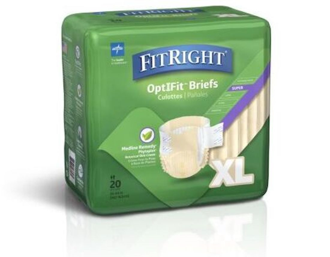 FitRight Restore Super Incontinence Briefs with Remedy Phytoplex, Maximum Absorbency