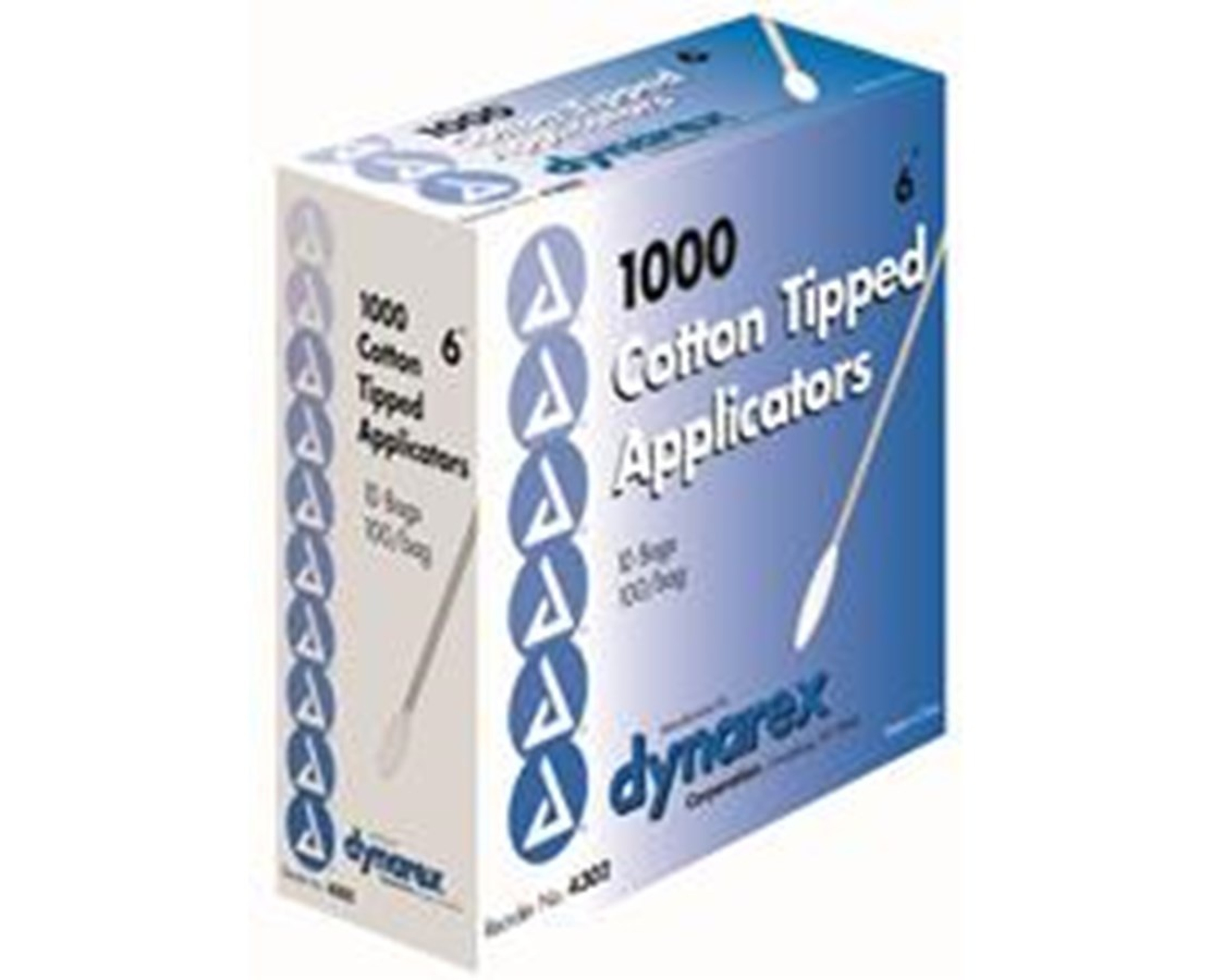Dynarex Cotton Tipped Applicator, Non-Sterile, 6"