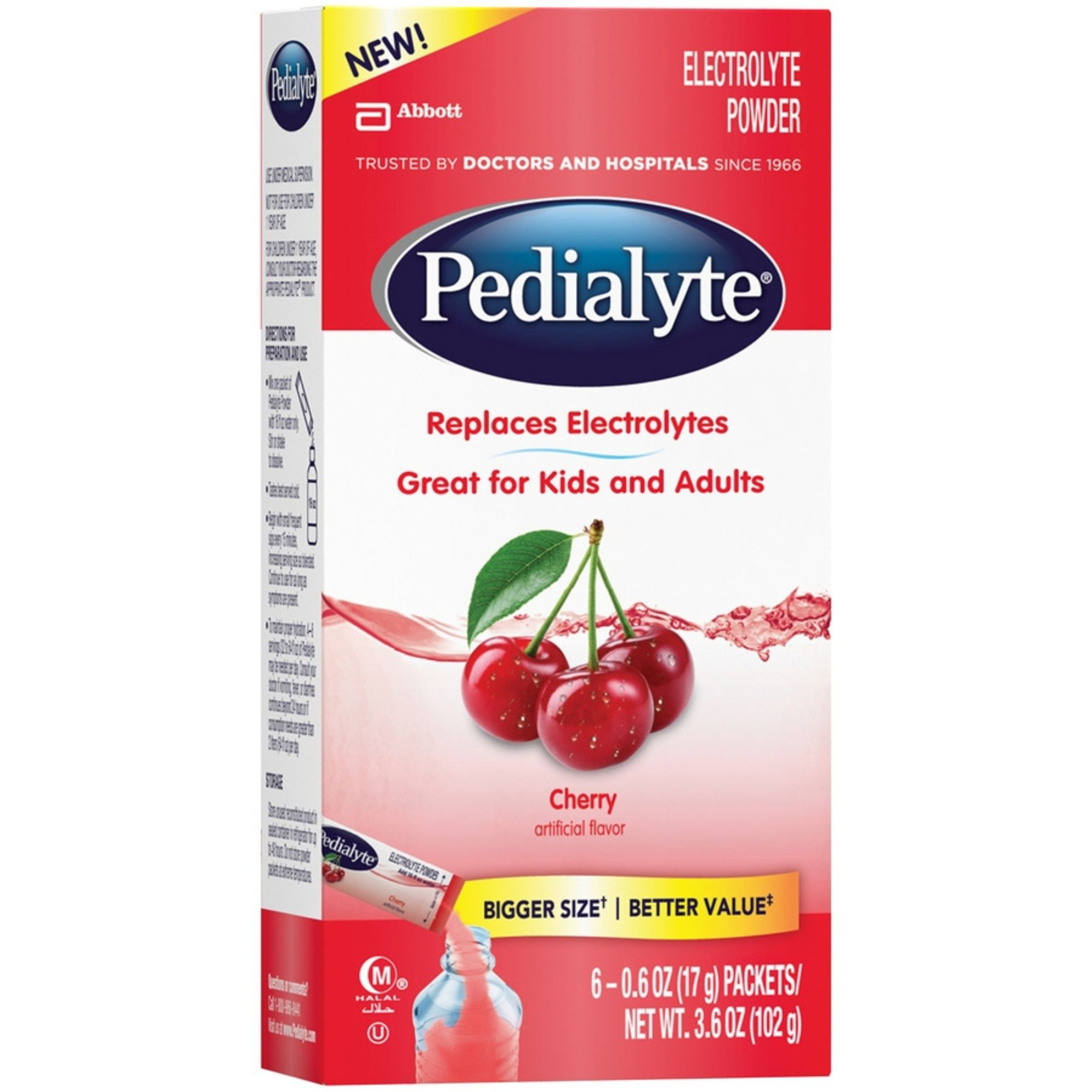 Pedialyte Electrolyte Powder Packs, Cherry