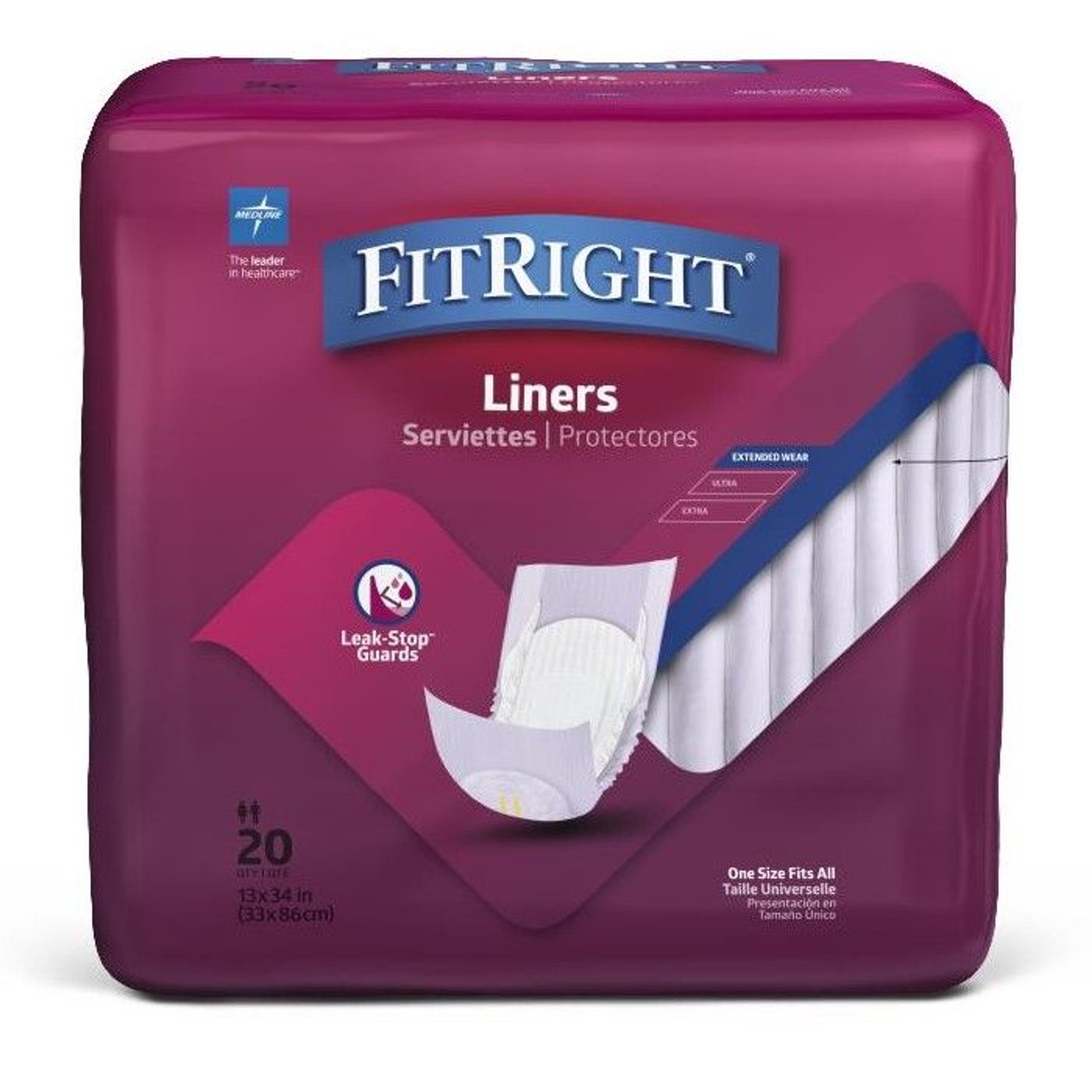 FitRight Restore Incontinence Liners, Maximum Absorbency