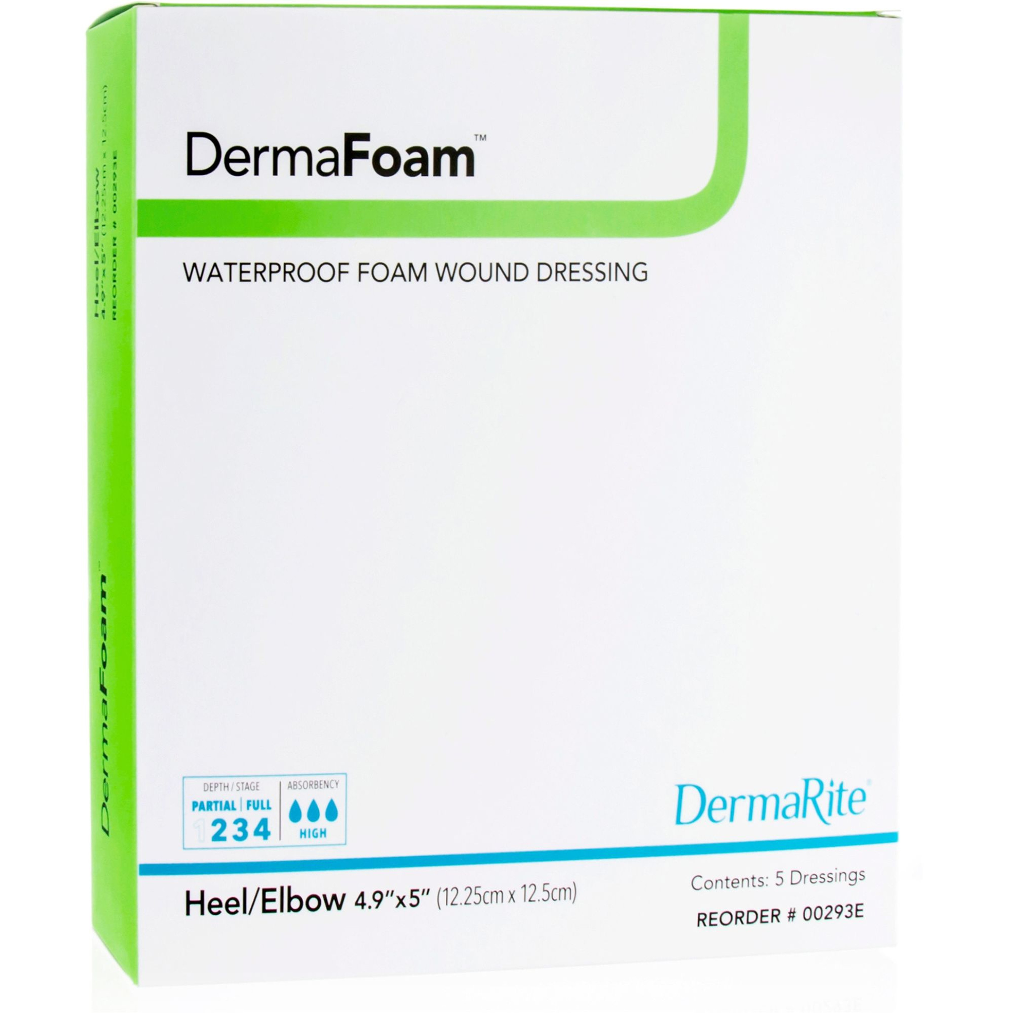 DermaRite DermaFoam Waterproof Foam Wound Dressing