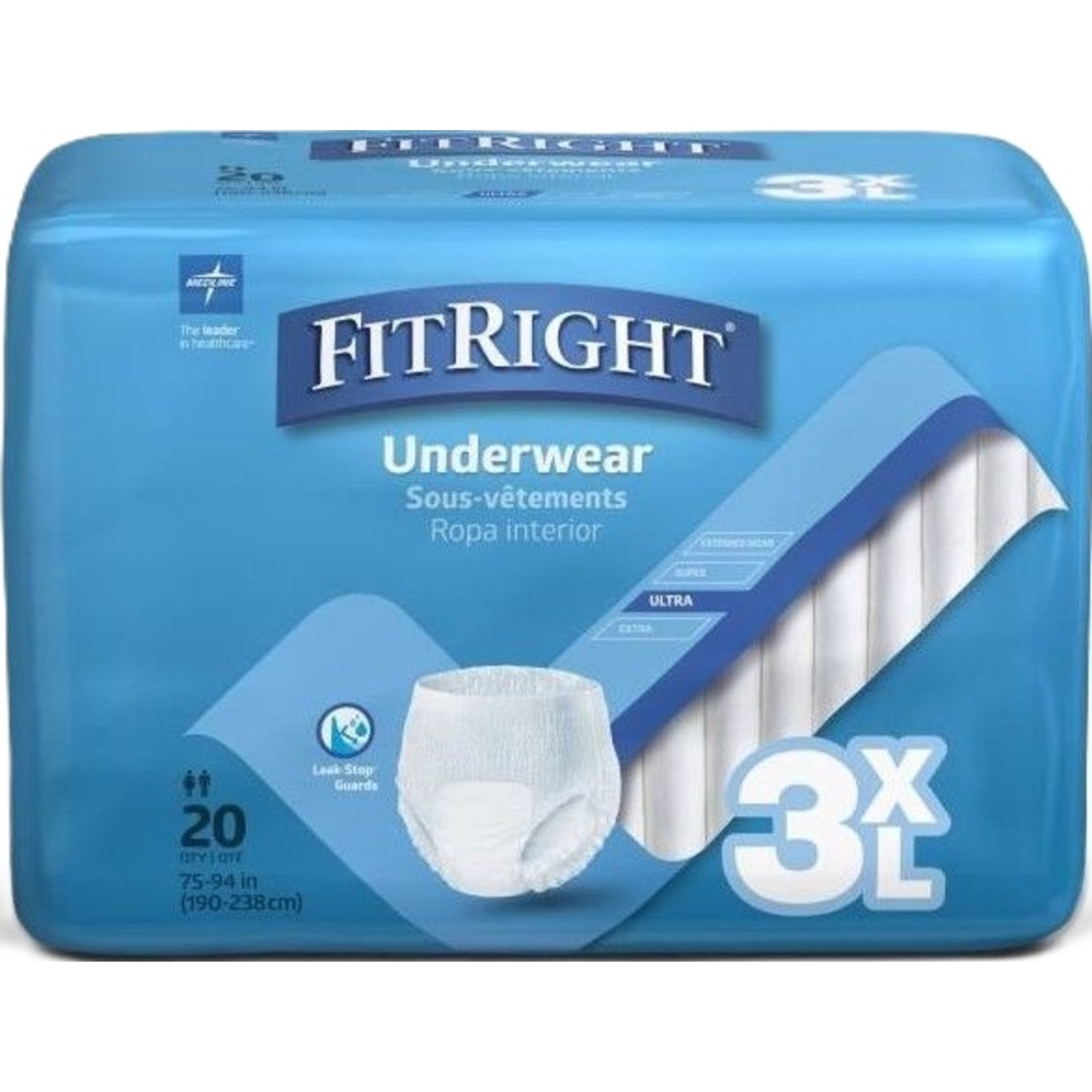 FitRight Protective Underwear, Heavy Absorbency
